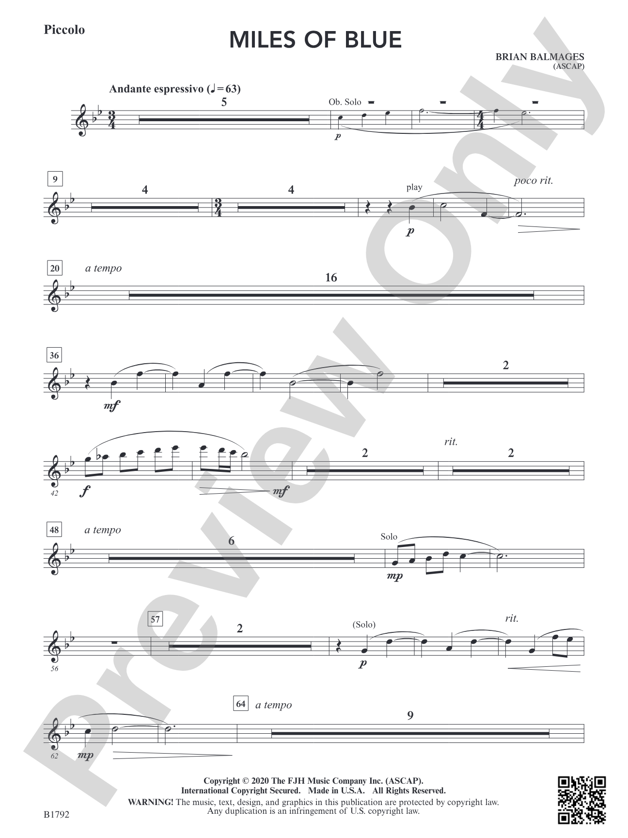 Miles of Blue: Piccolo