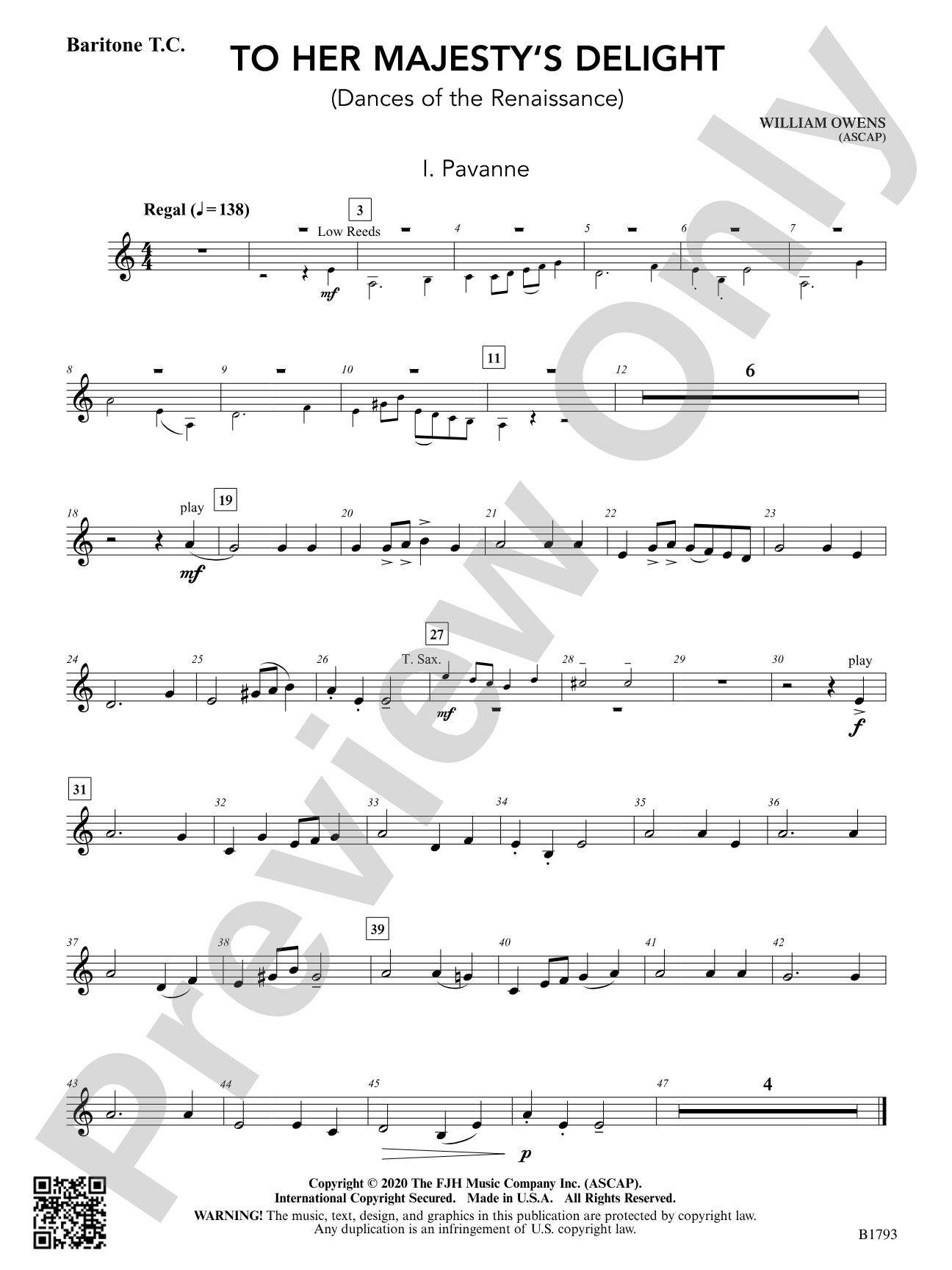 To Her Majesty's Delight: Baritone T.C.
