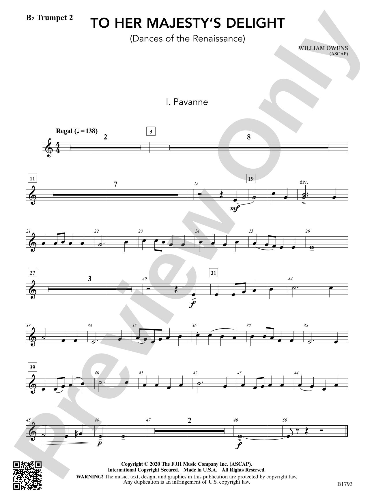 To Her Majesty's Delight: B-flat Trumpet 2