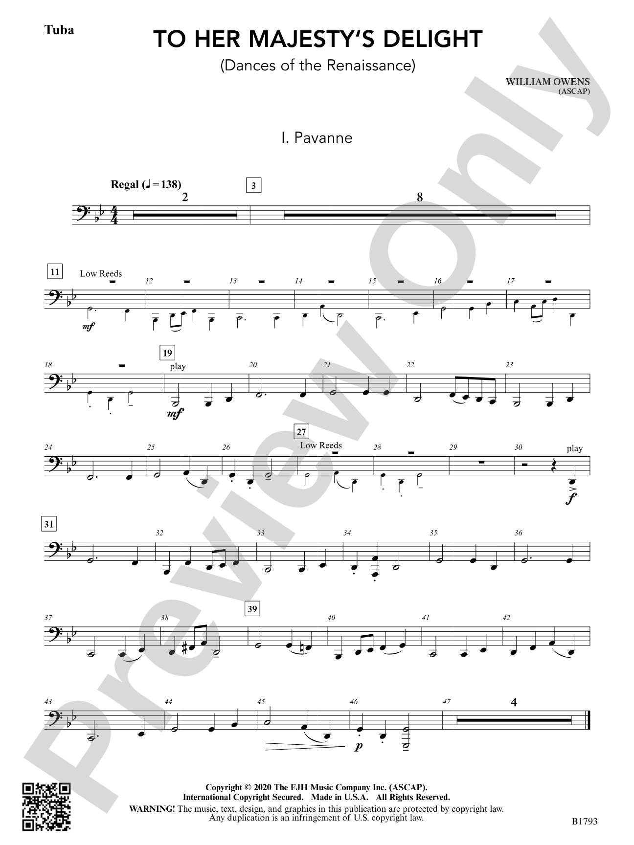 To Her Majesty's Delight: Tuba