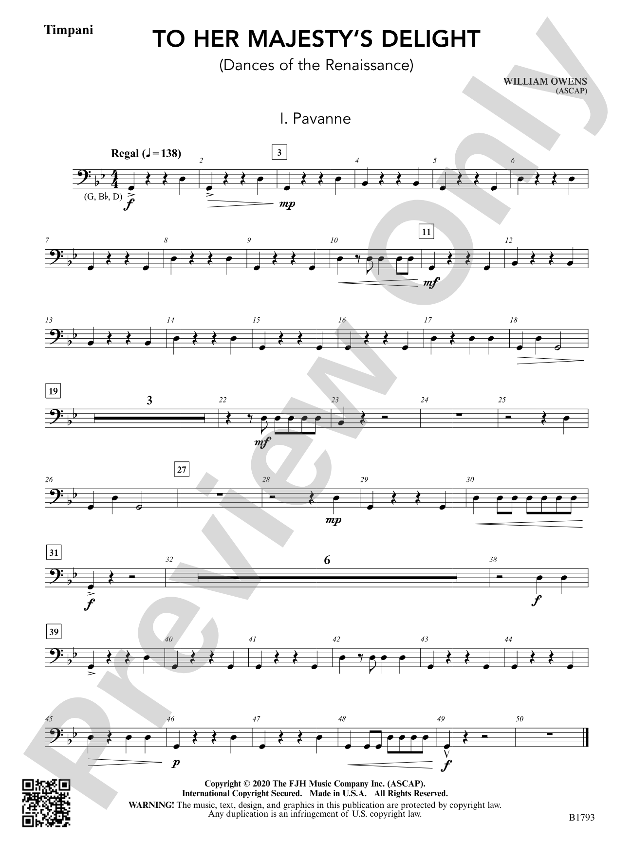 To Her Majesty's Delight: Timpani
