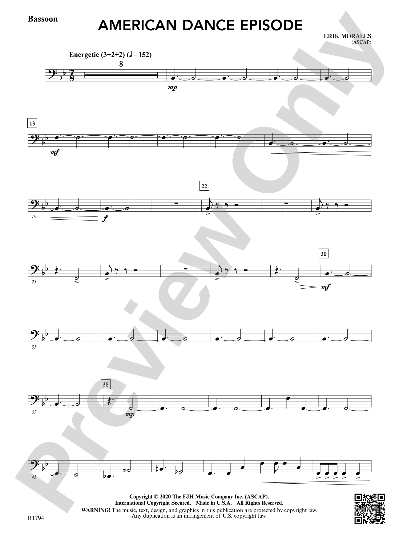 American Dance Episode: Bassoon