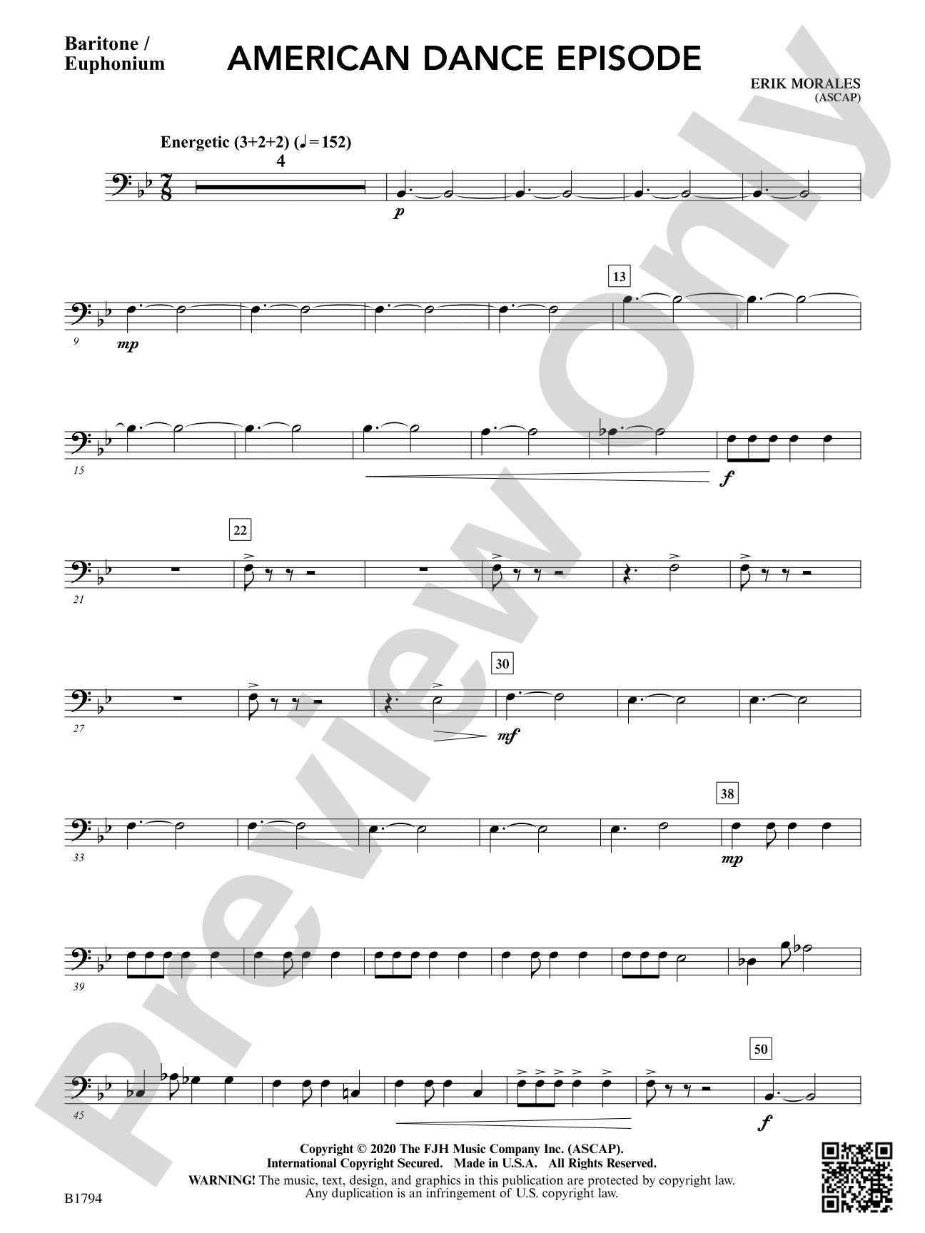 American Dance Episode: Baritone / Euphonium