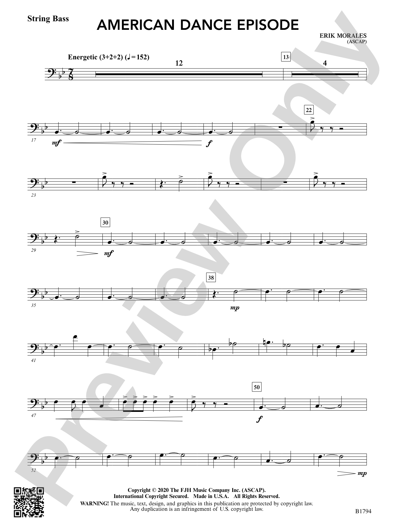 American Dance Episode: String Bass