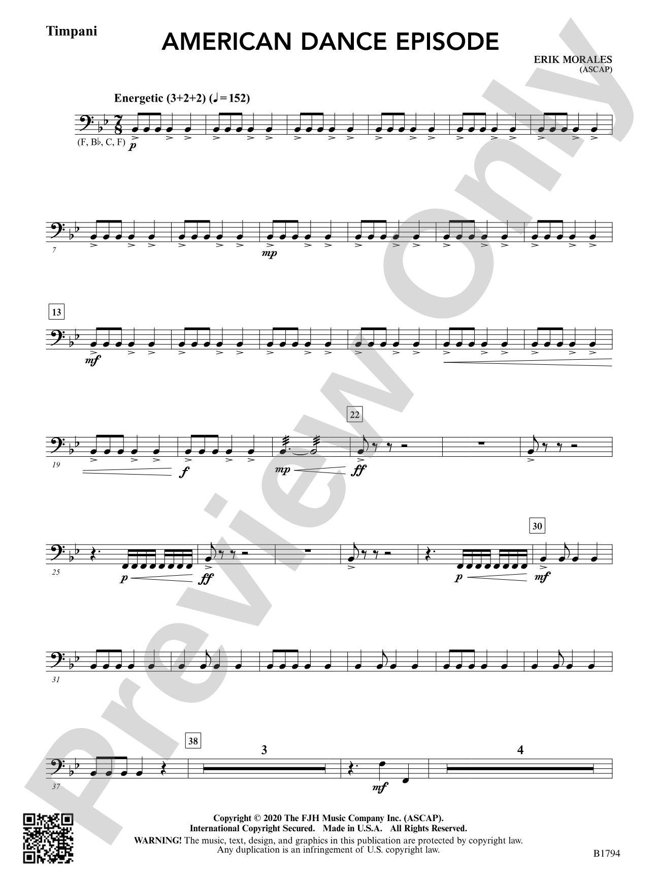 American Dance Episode: Timpani