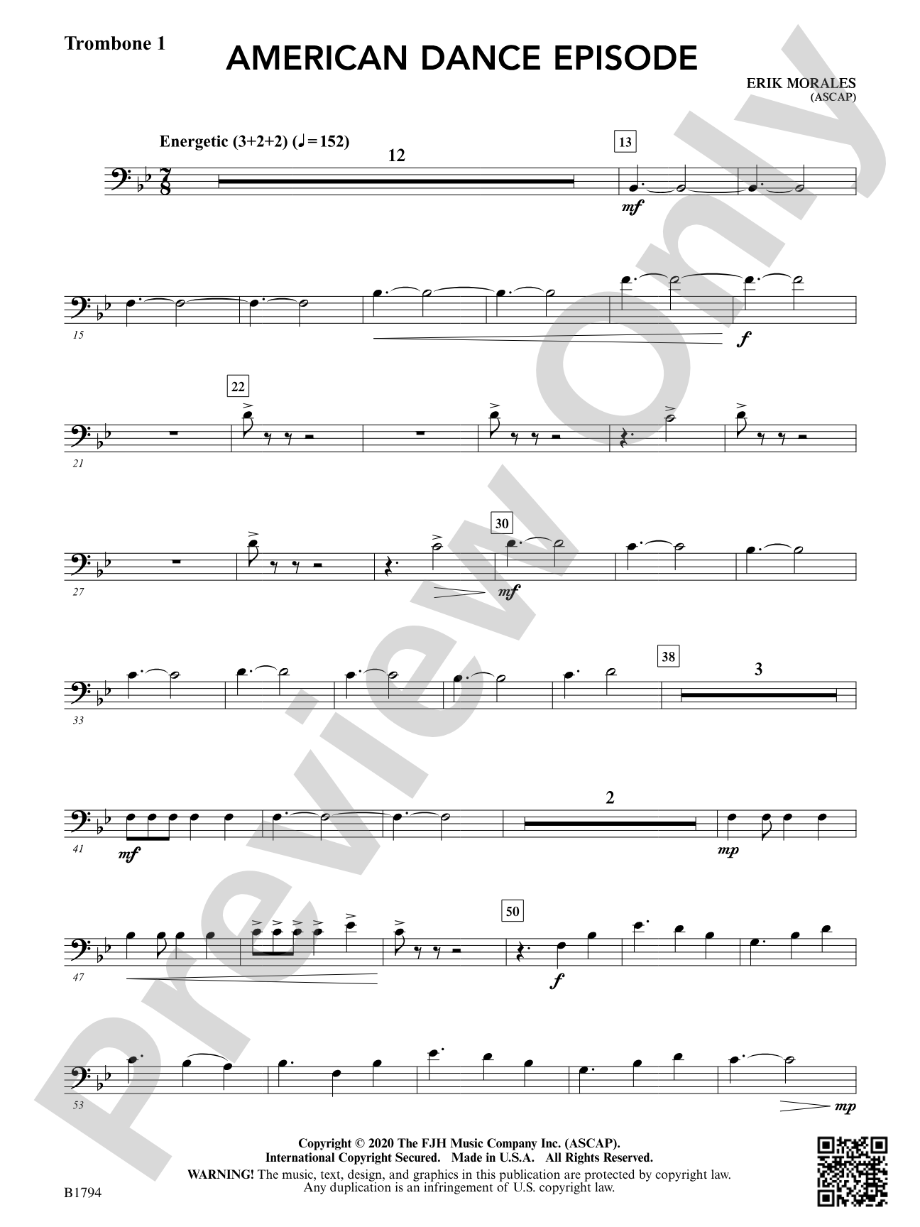 American Dance Episode: Trombone 1