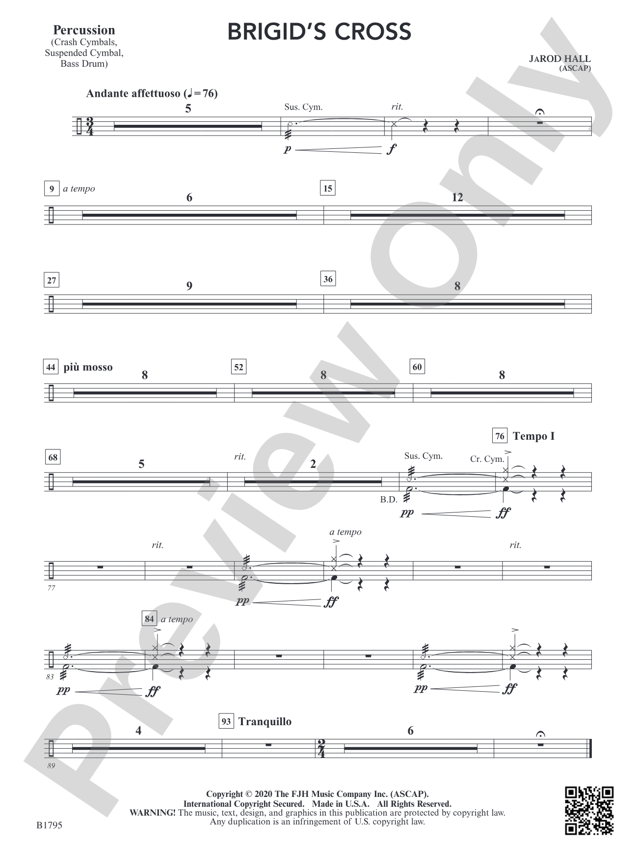 Brigid's Cross: Percussion