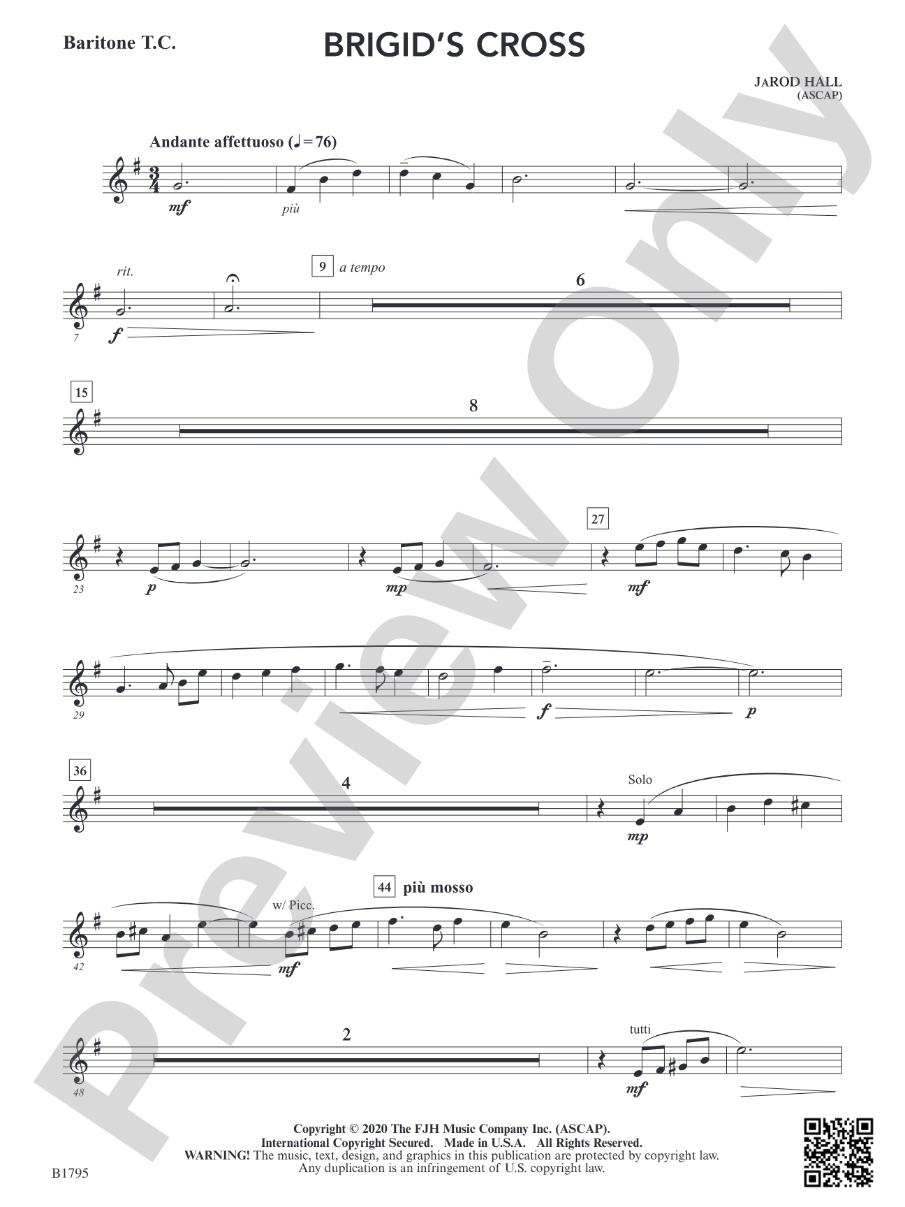 Brigid's Cross: Baritone T.C.