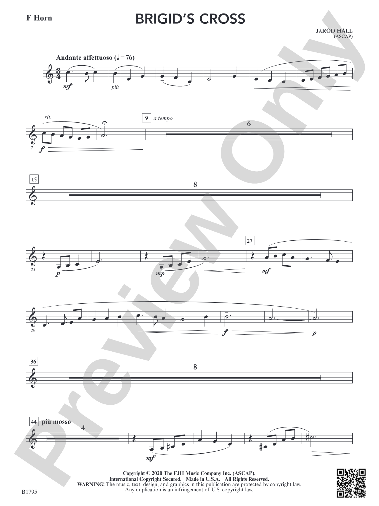 Brigid's Cross: F Horn