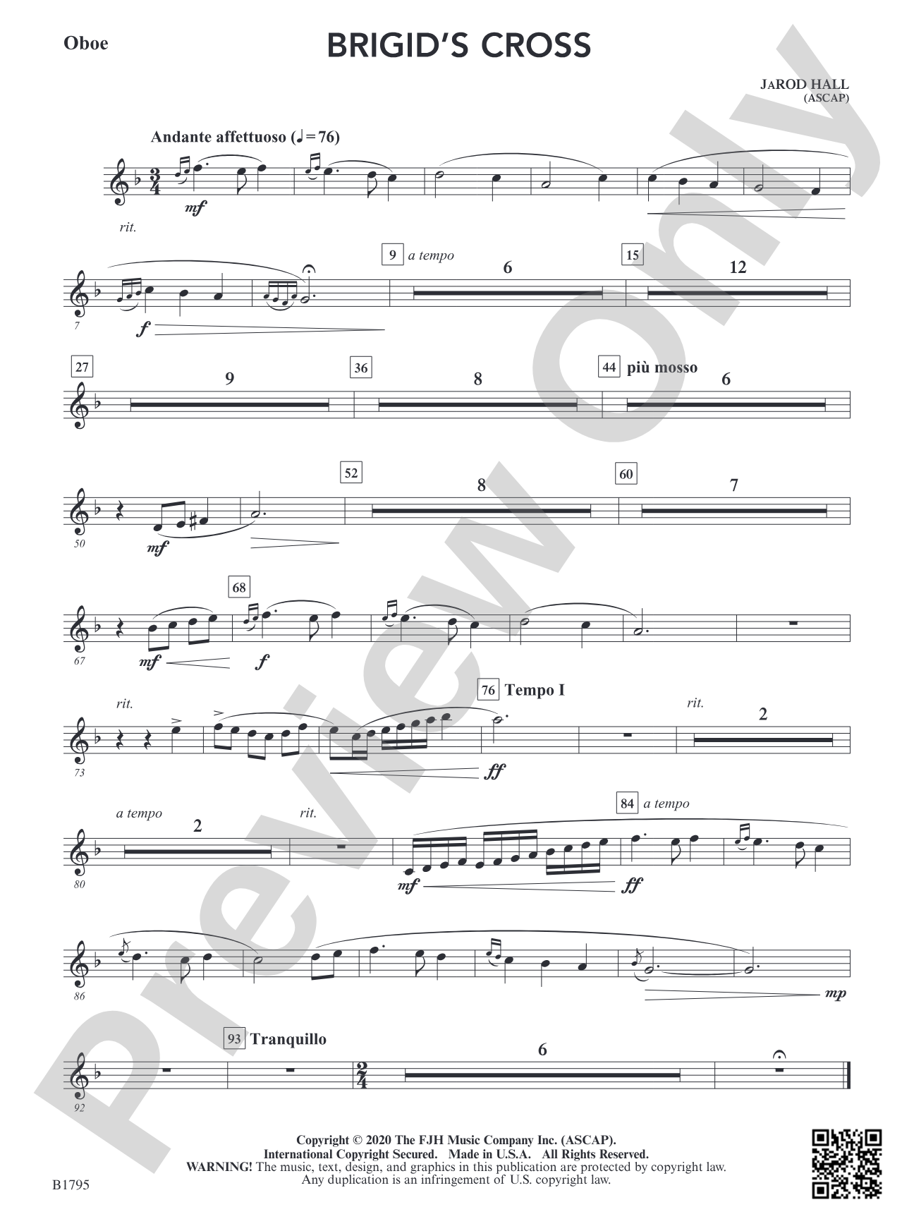 Brigid's Cross: Oboe
