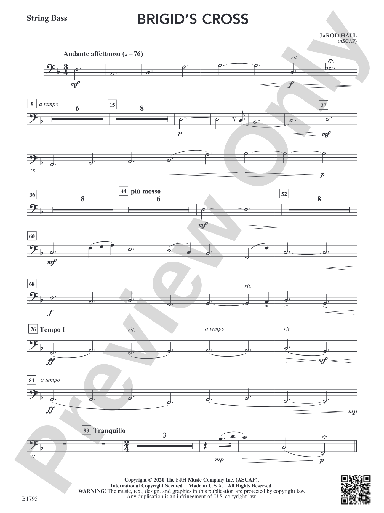 Brigid's Cross: String Bass