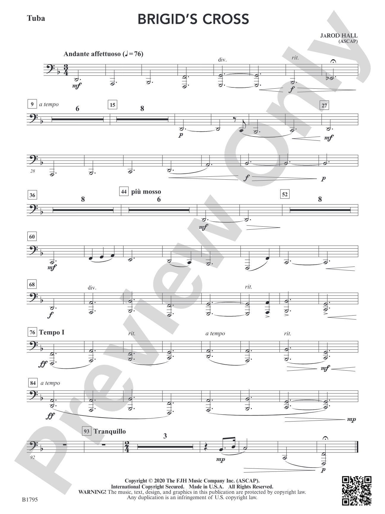 Brigid's Cross: Tuba