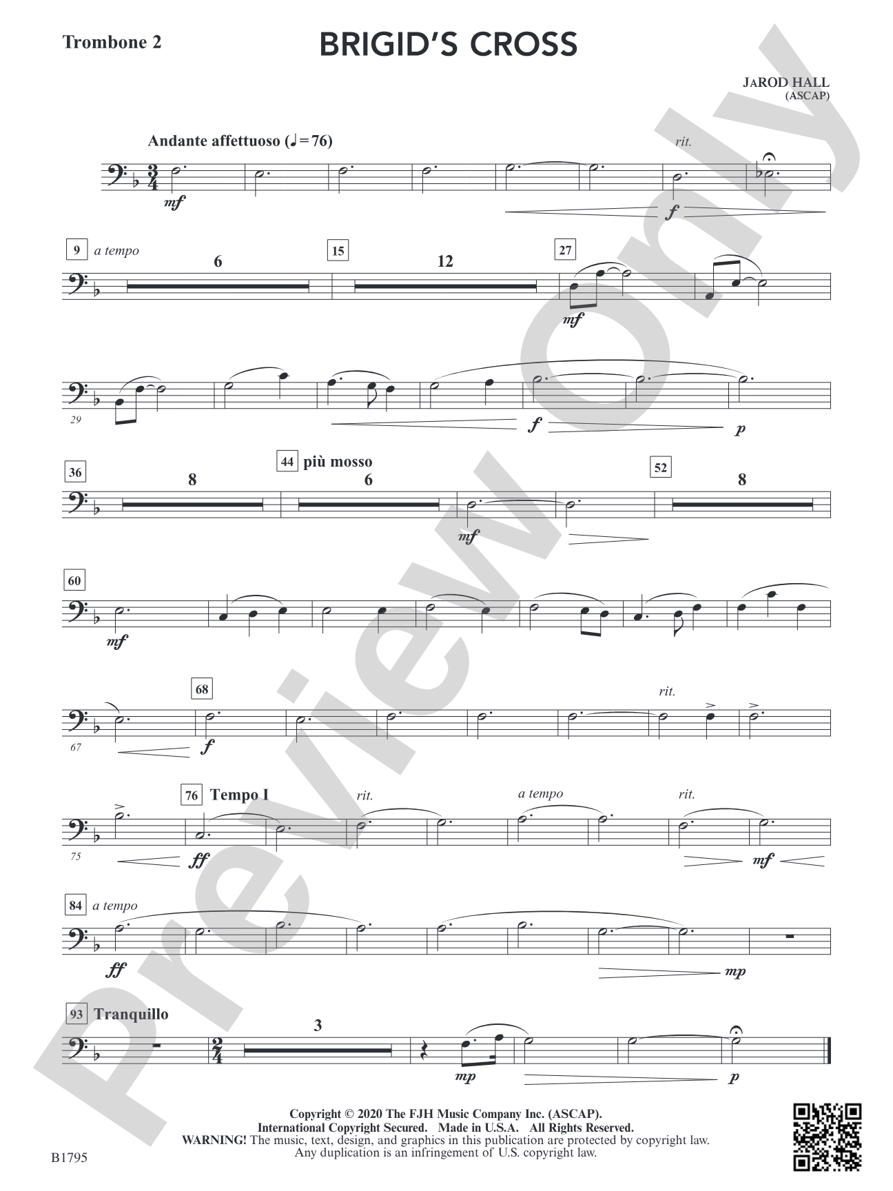 Brigid's Cross: Trombone 2