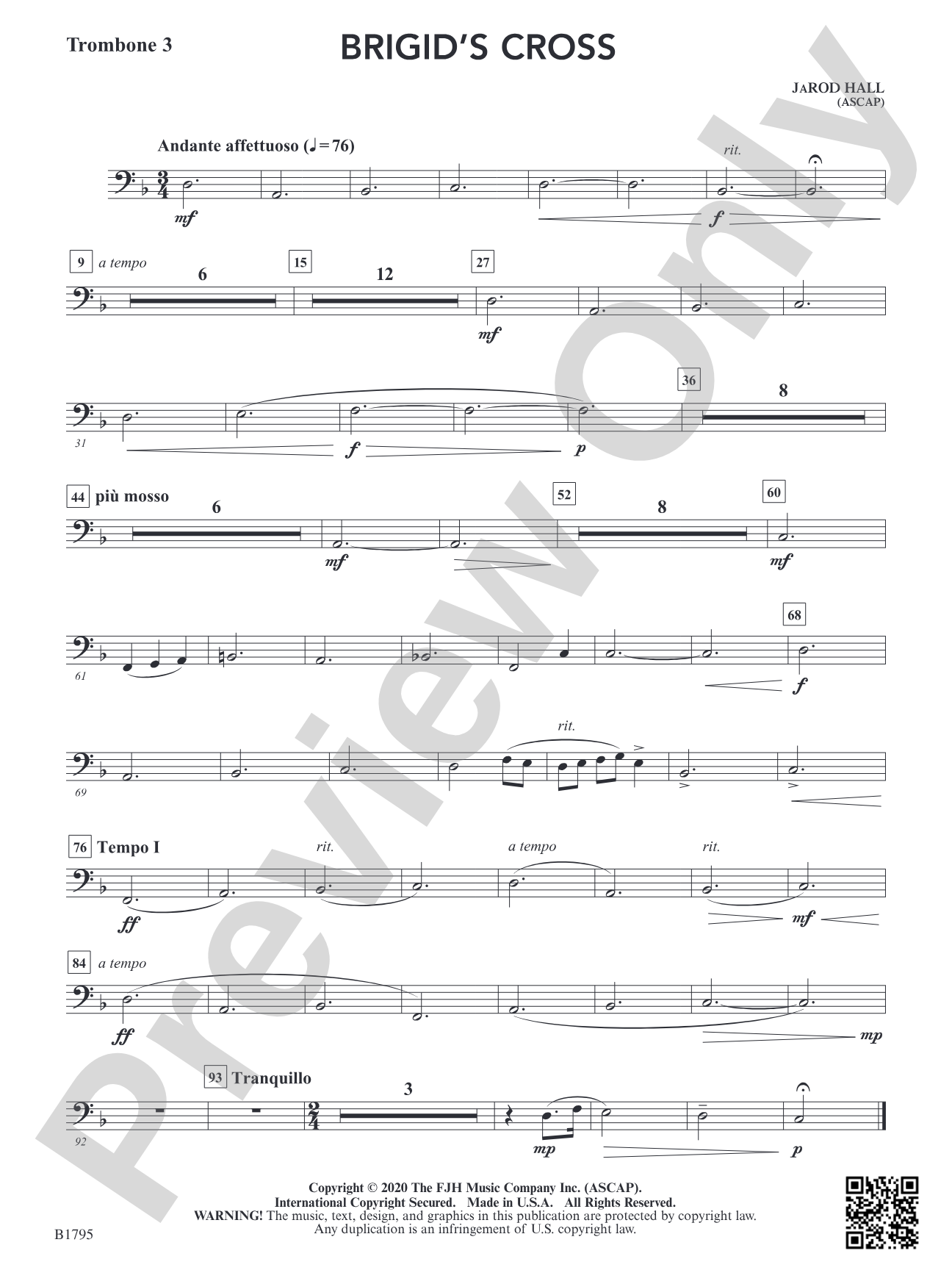 Brigid's Cross: Trombone 3