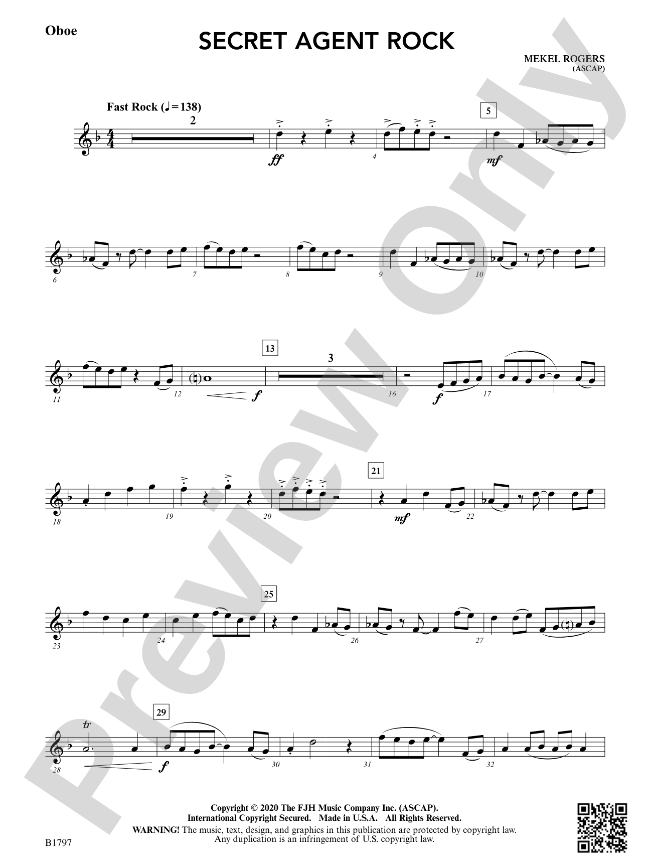 Secret Agent Rock: Oboe
