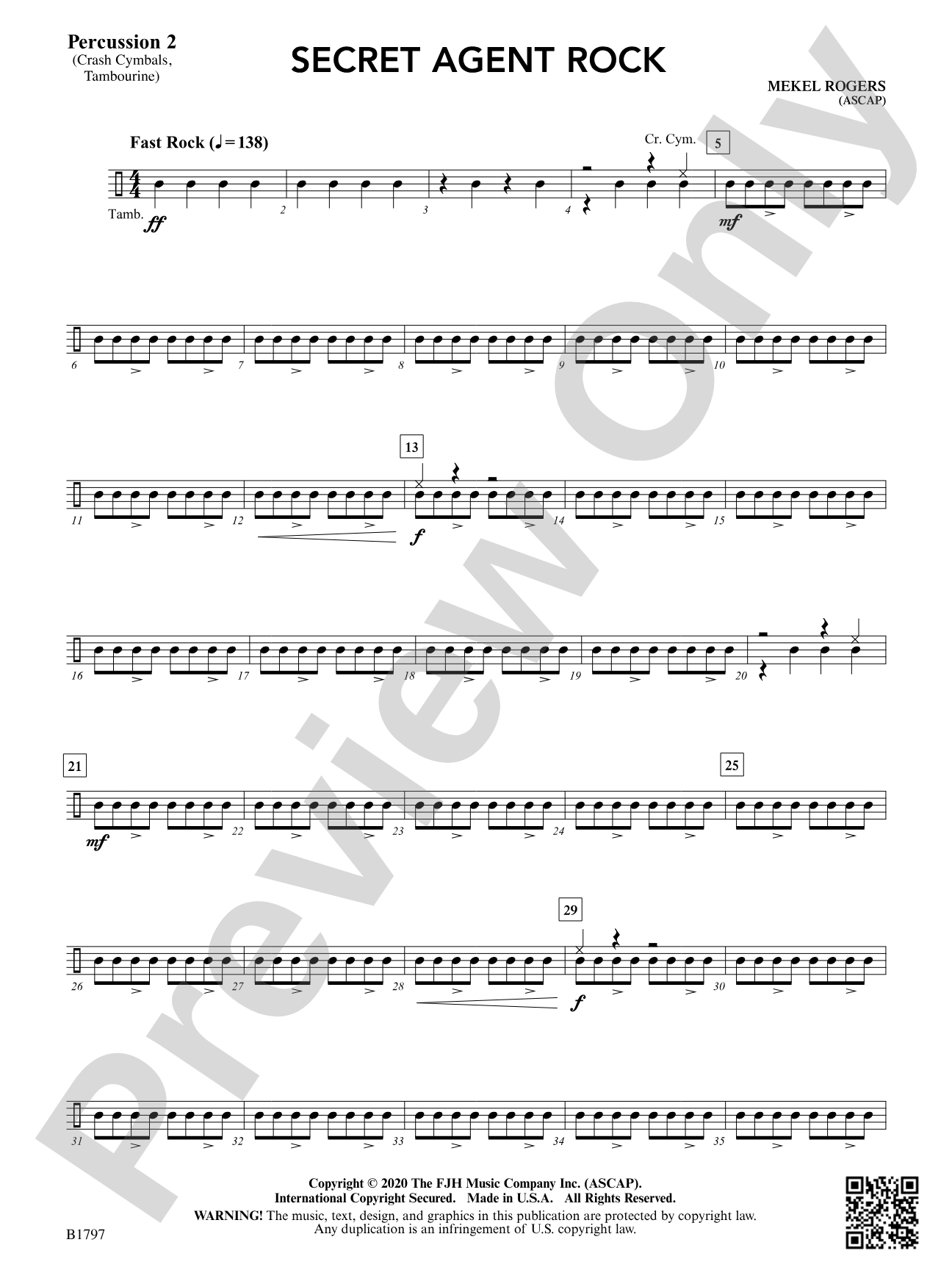 Secret Agent Rock: Percussion 2