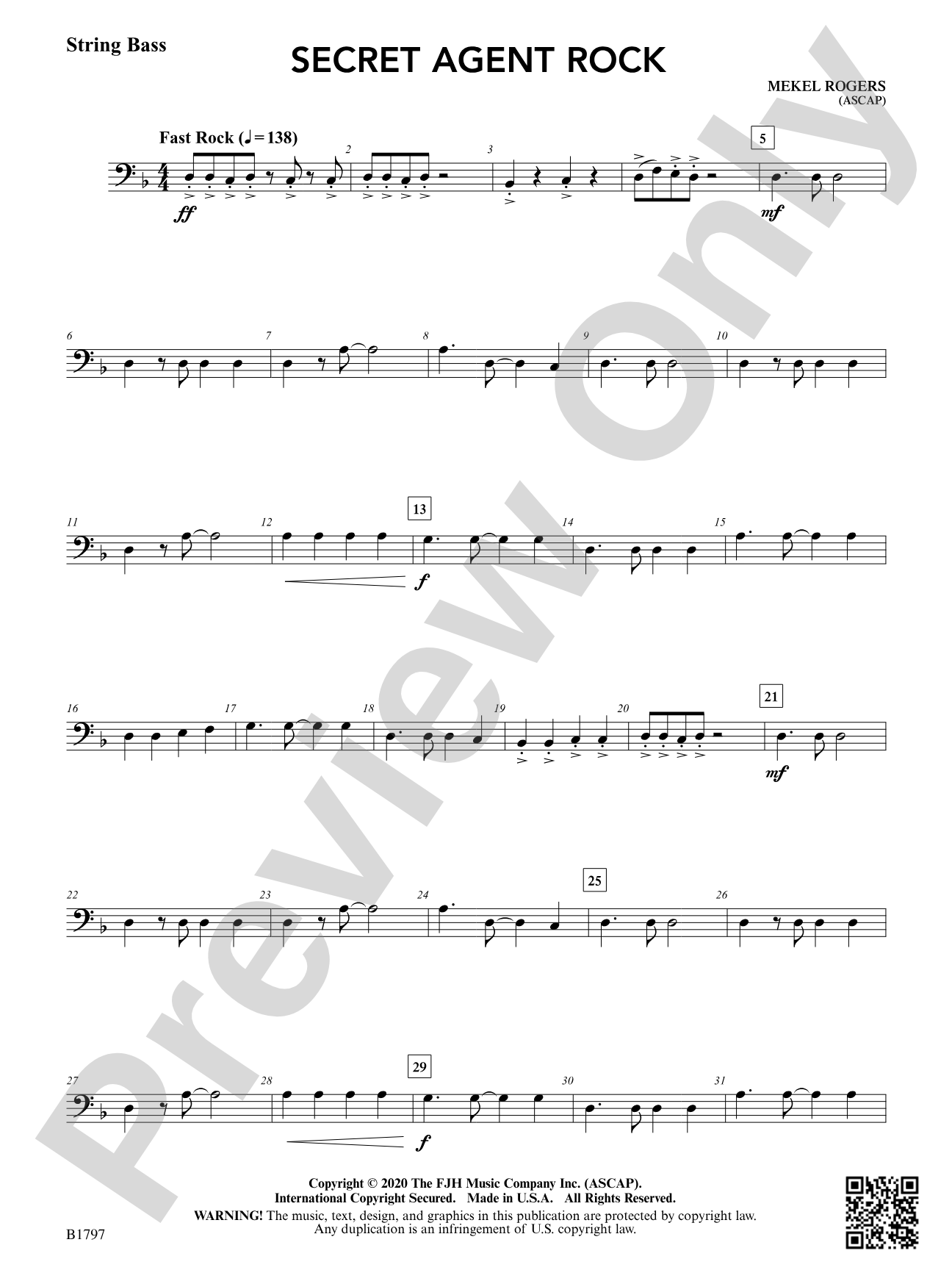 Secret Agent Rock: String Bass