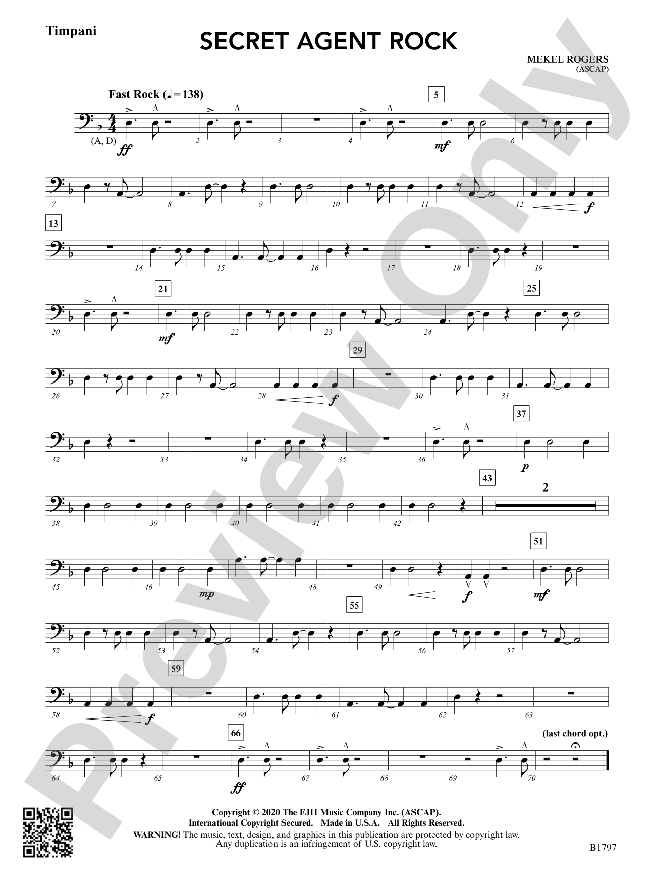Secret Agent Rock: Timpani