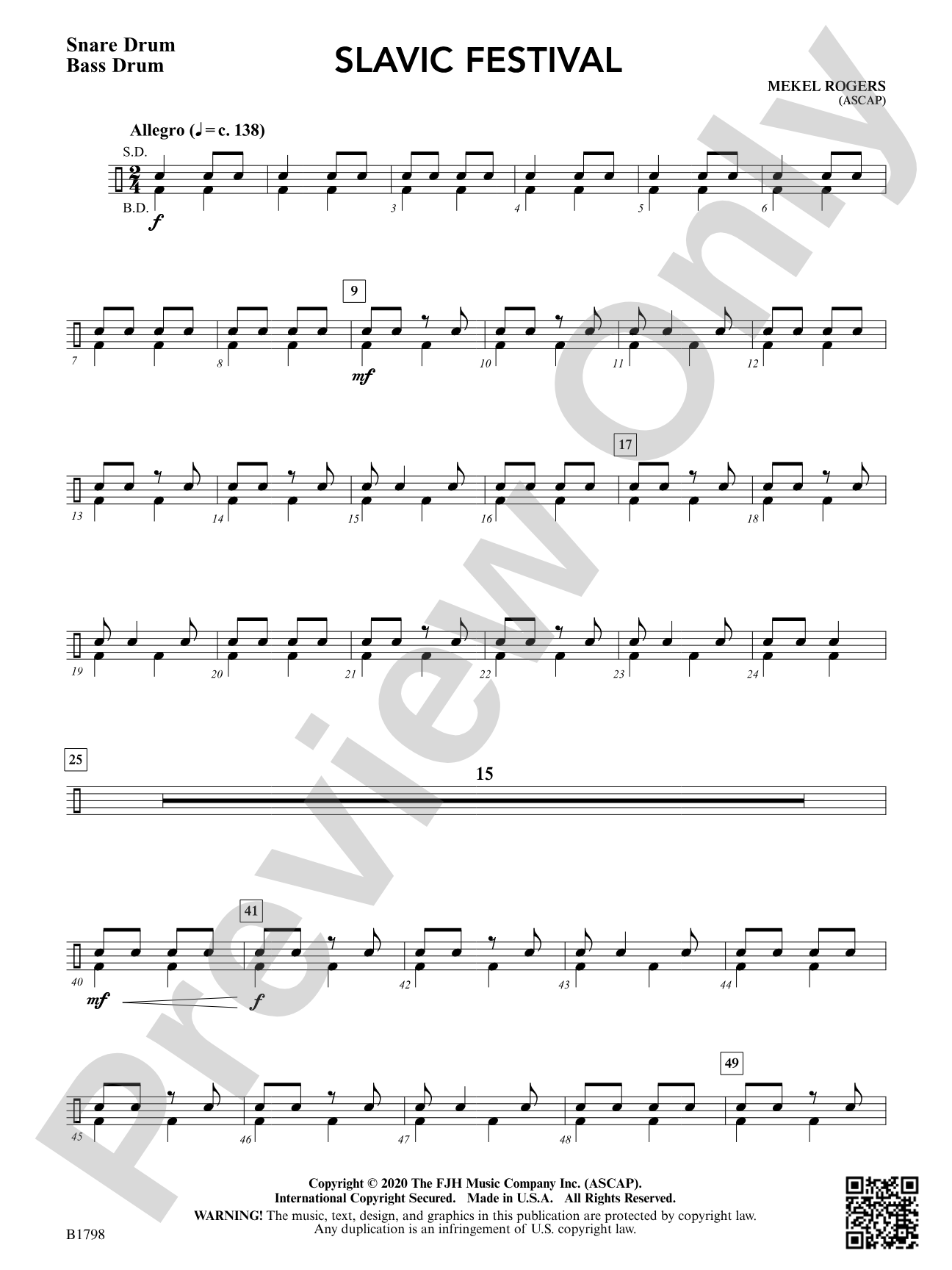 Slavic Festival: Snare Drum / Bass Drum