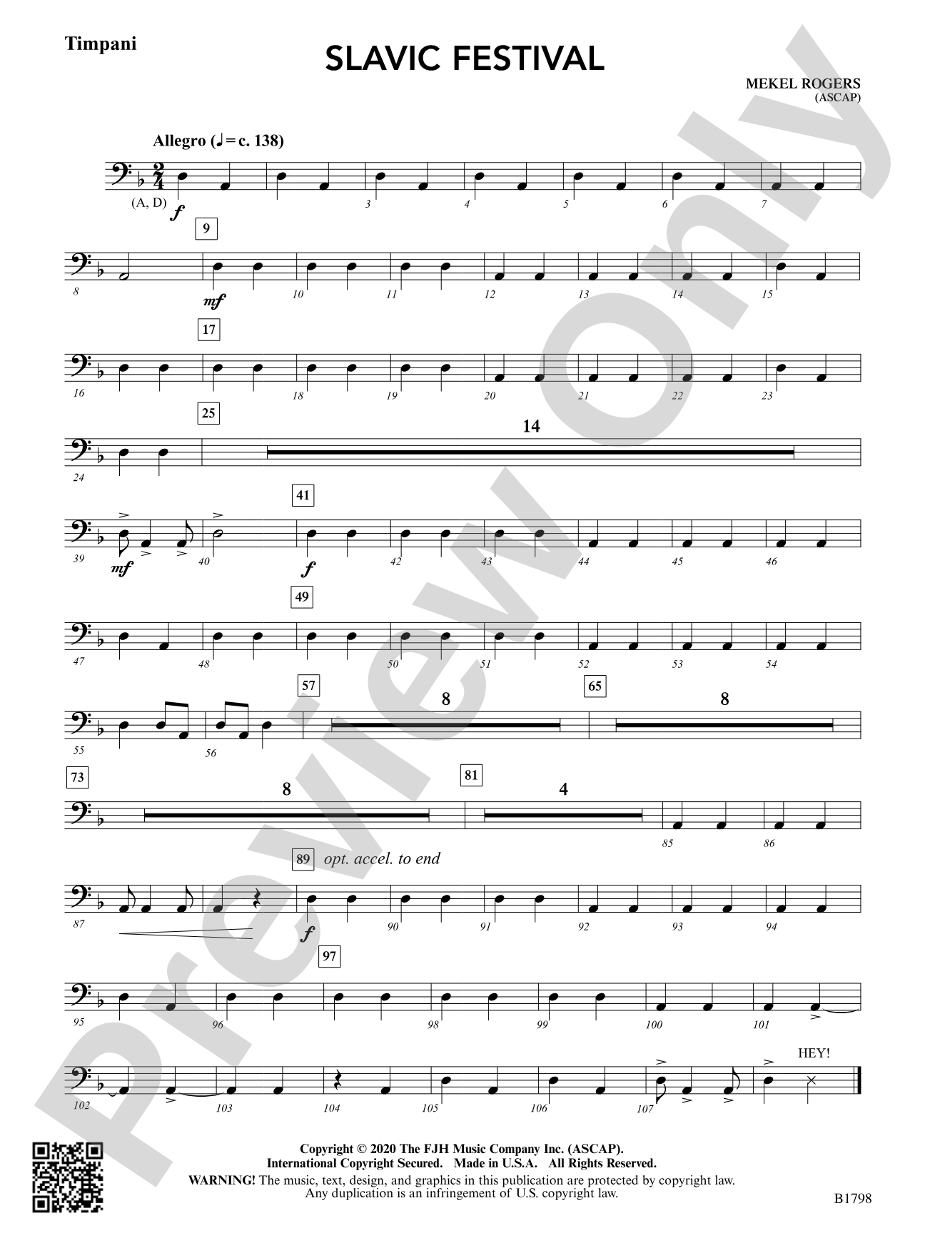 Slavic Festival: Timpani