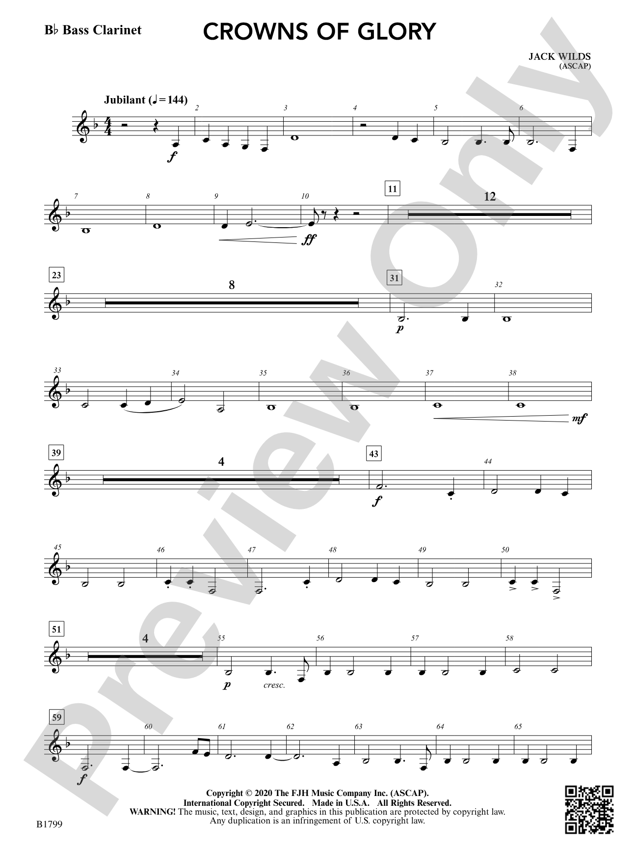 Crowns of Glory: B-flat Bass Clarinet