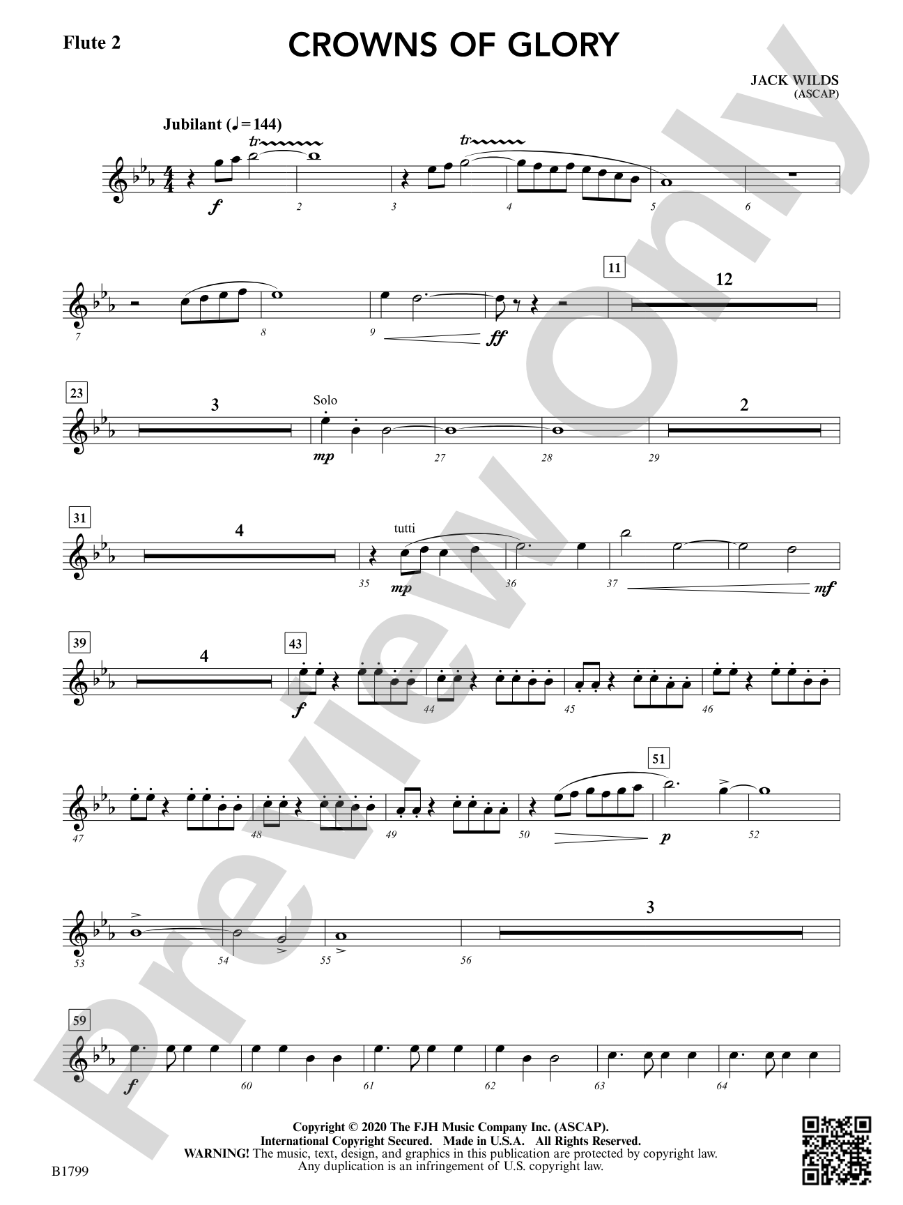 Crowns of Glory: Flute 2