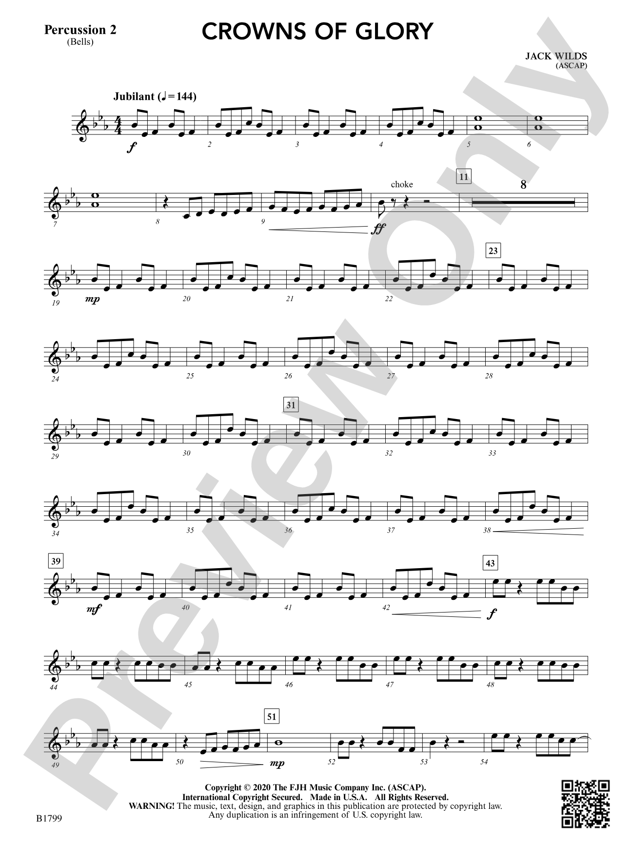 Crowns of Glory: Percussion 2