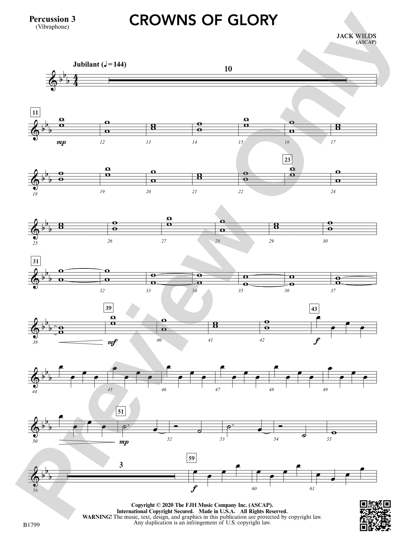 Crowns of Glory: Percussion 3