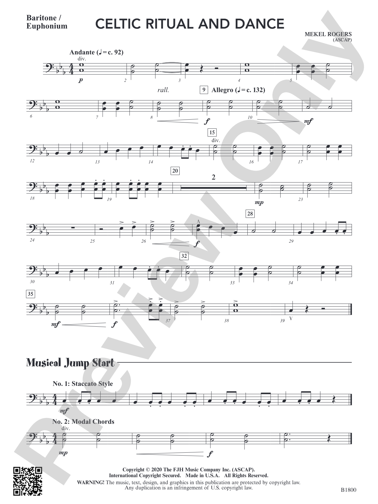 Celtic Ritual and Dance: Baritone / Euphonium