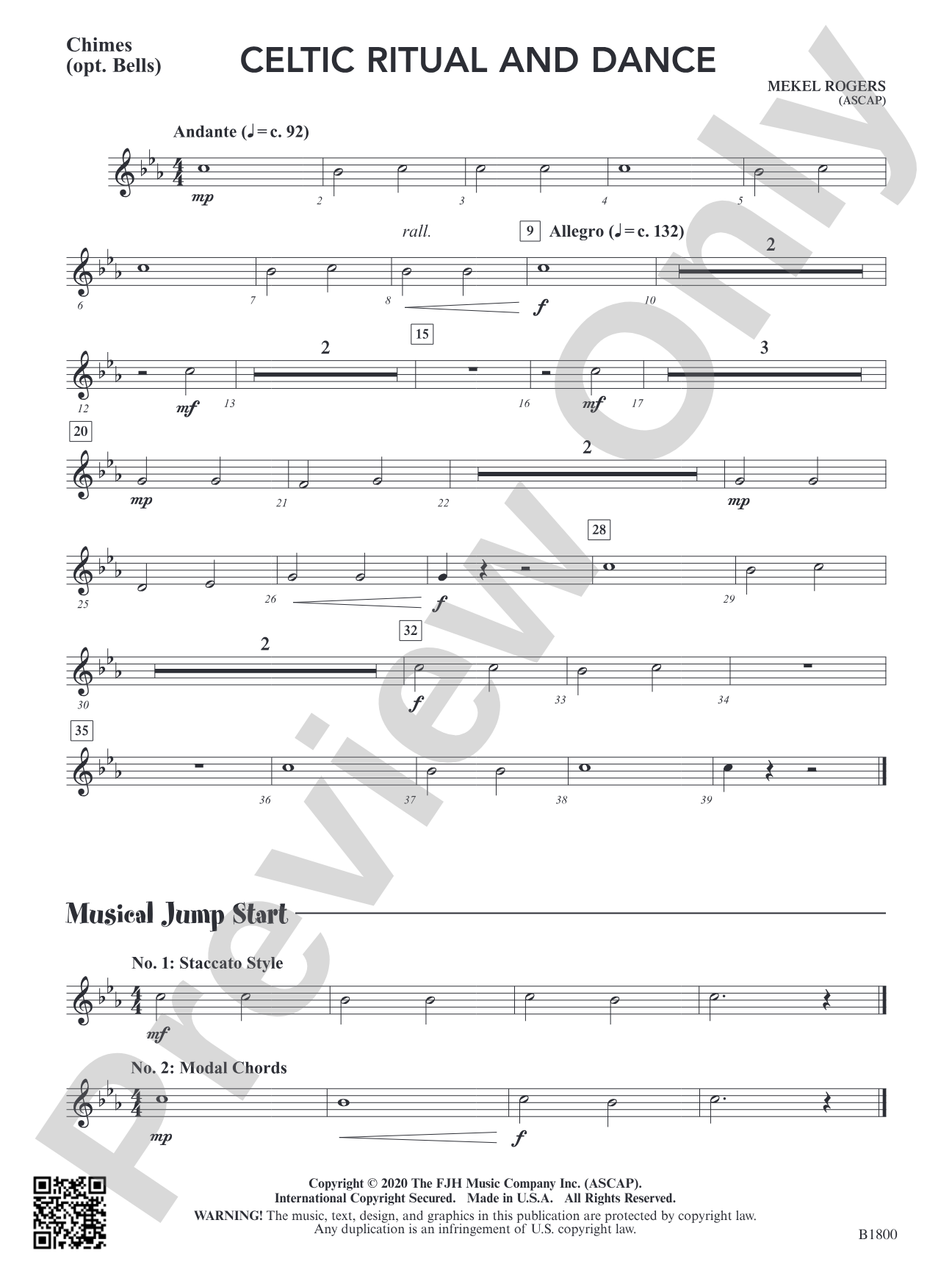 Celtic Ritual and Dance: Chimes (opt. Bells)