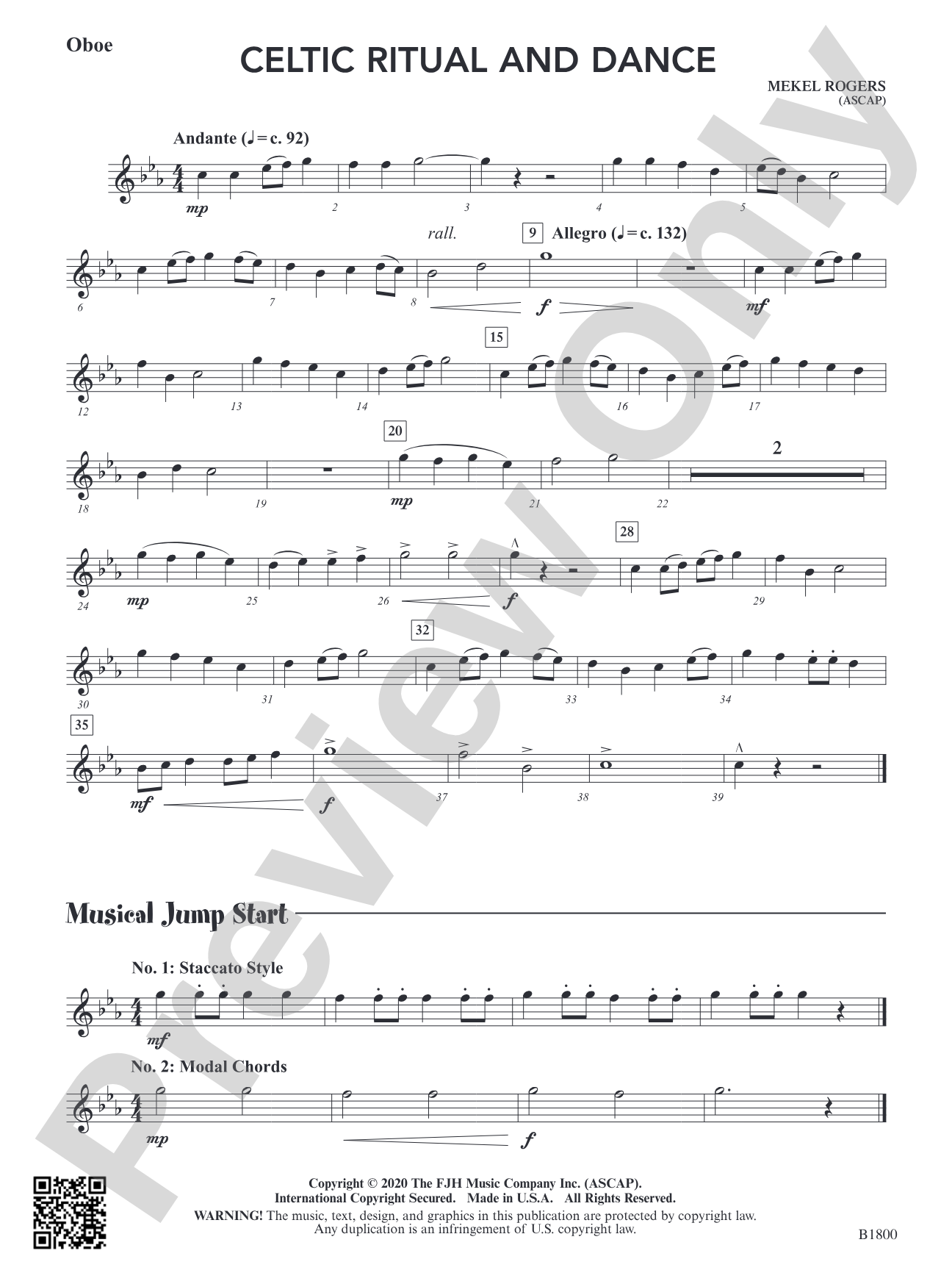 Celtic Ritual and Dance: Oboe