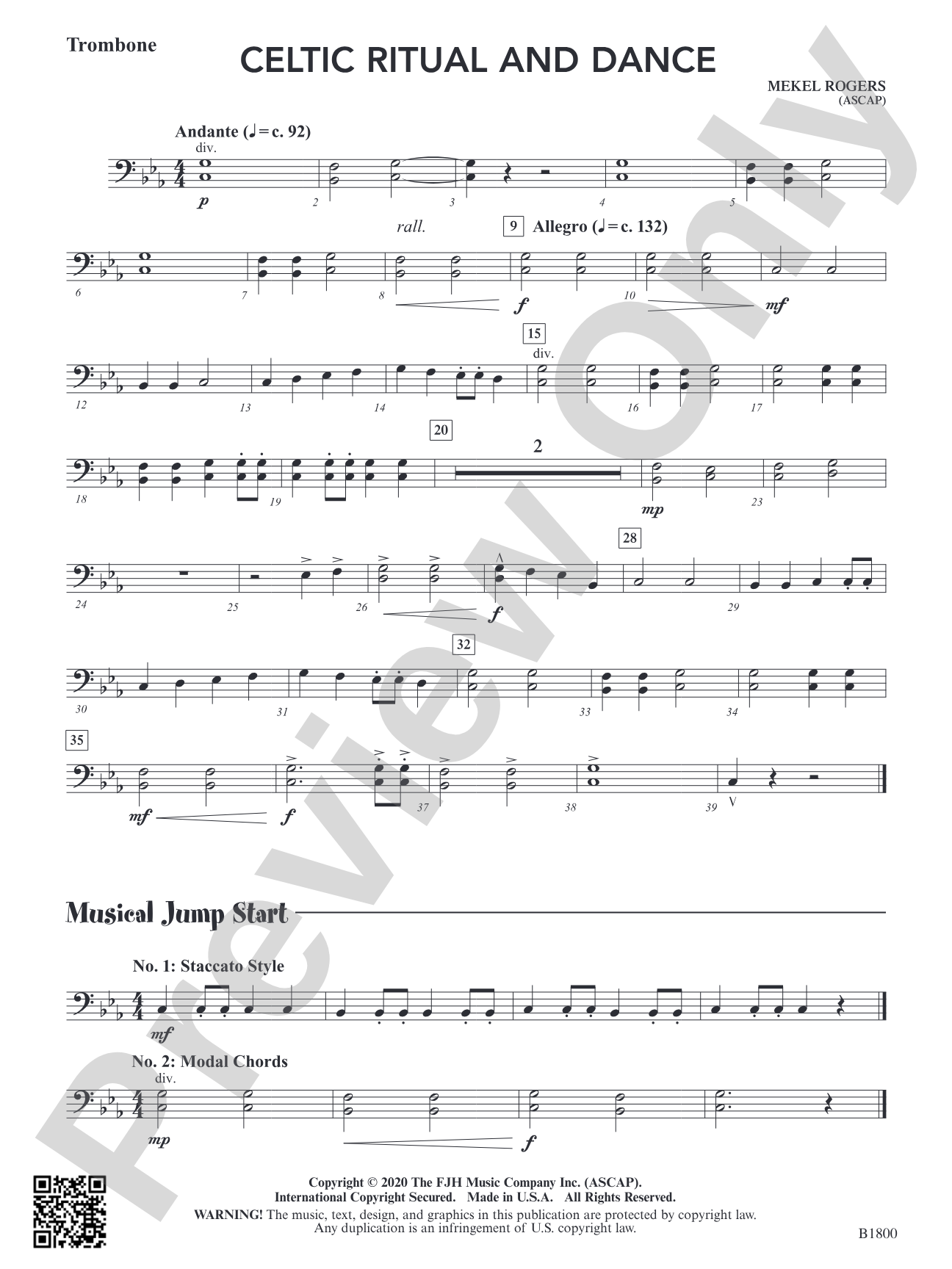 Celtic Ritual and Dance: Trombone