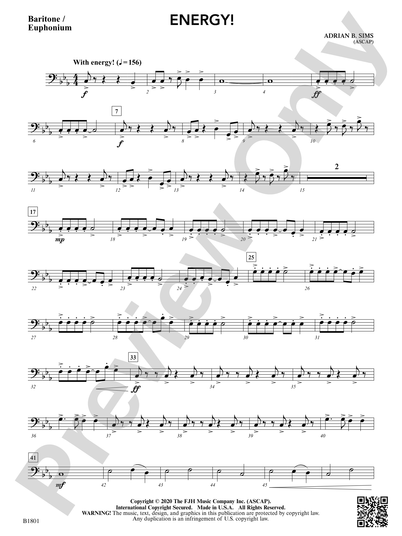 Energy!: Baritone / Euphonium