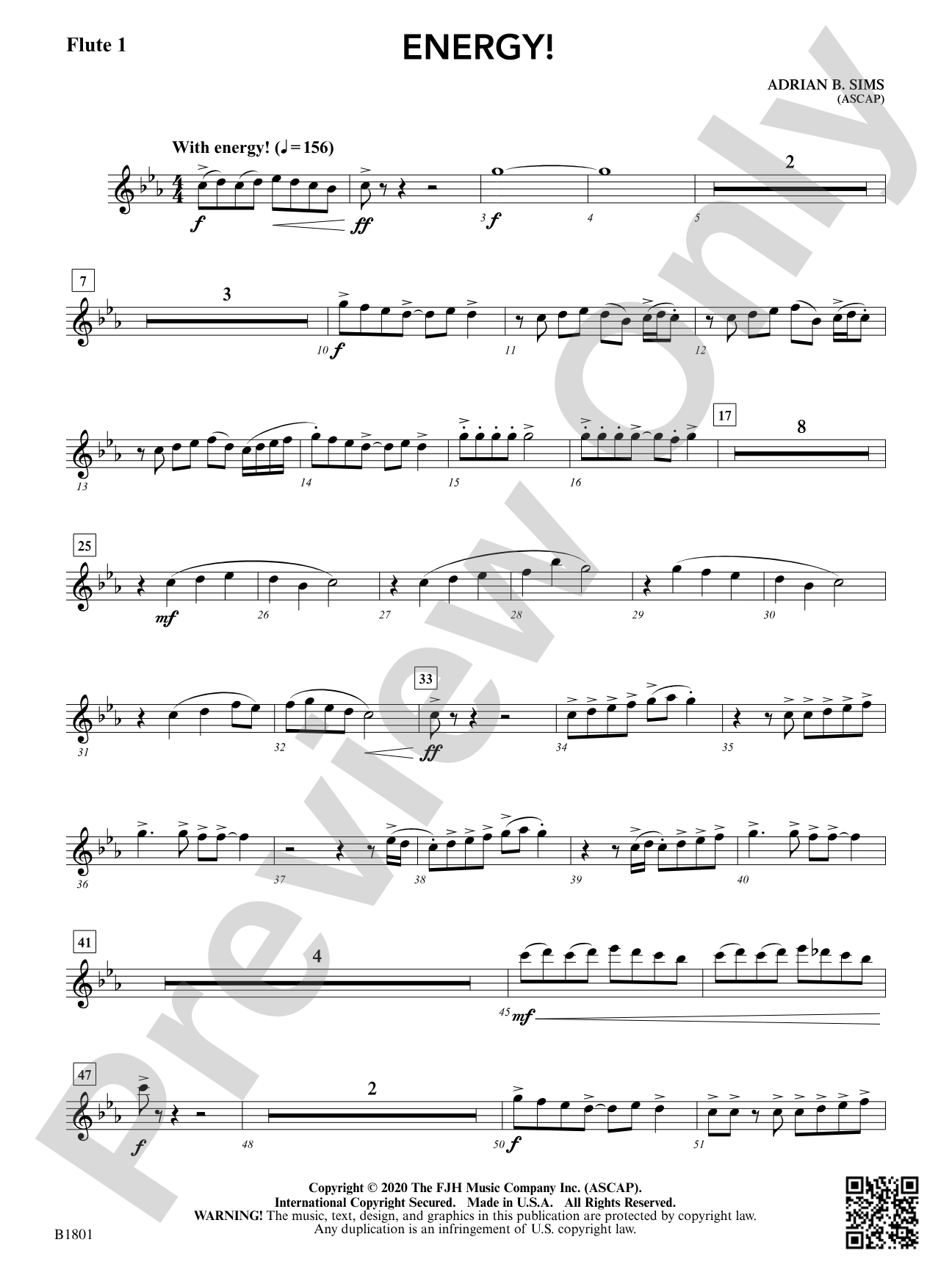 Energy!: Flute 1