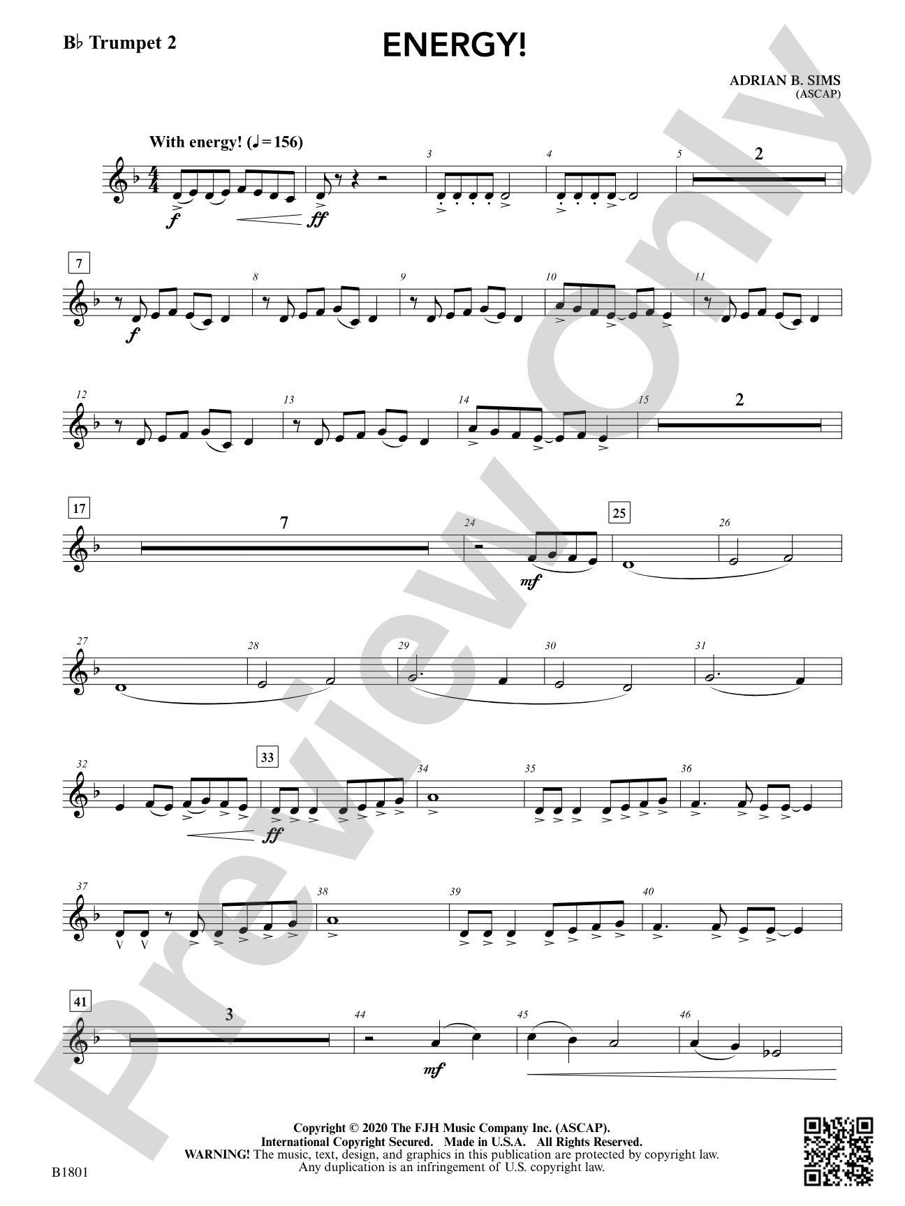 Energy!: B-flat Trumpet 2