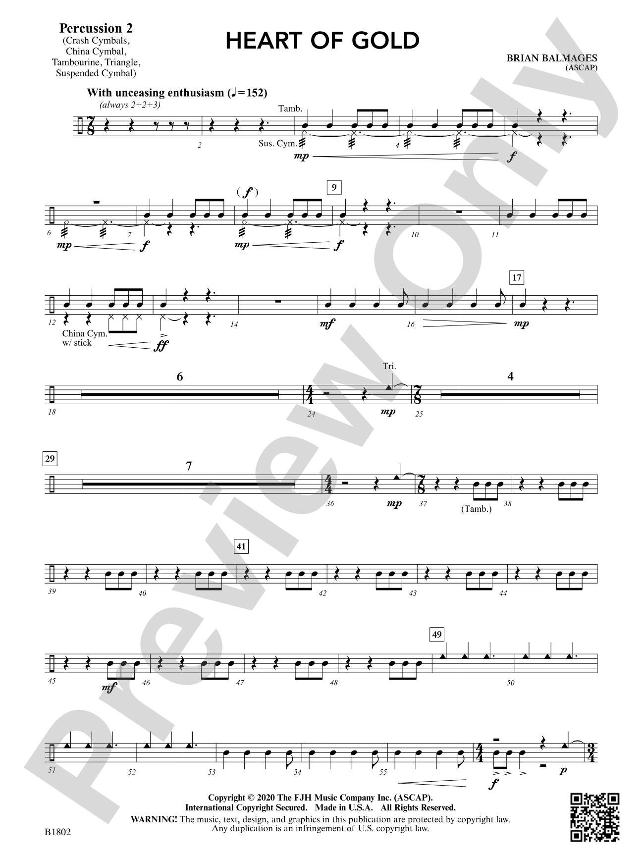 Heart of Gold: Percussion 2