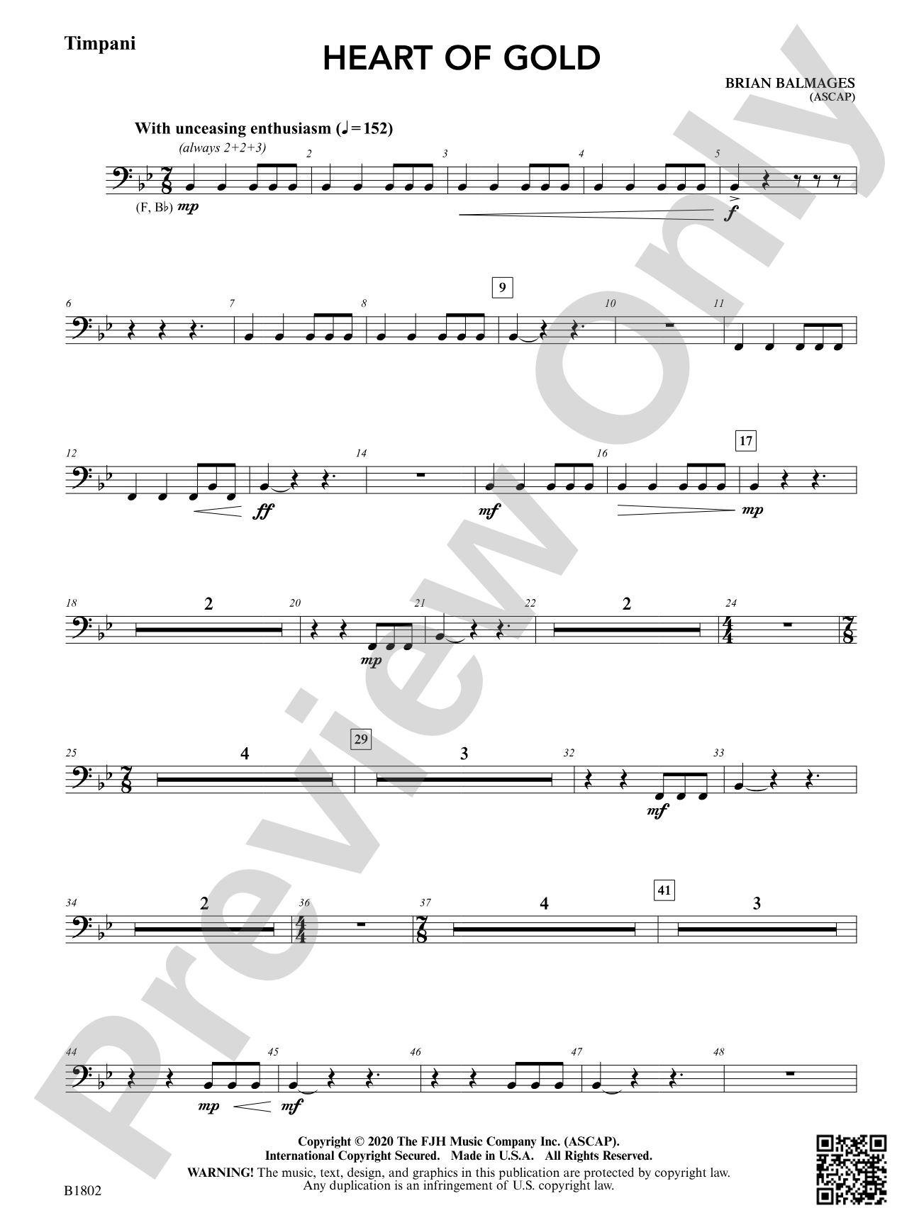 Heart of Gold: Timpani