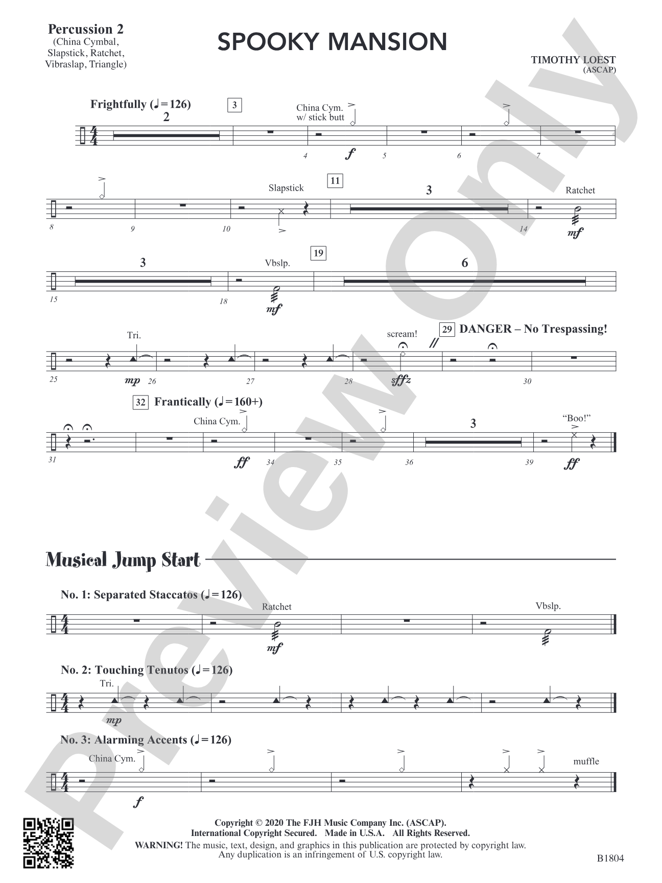 Spooky Mansion: Percussion 2