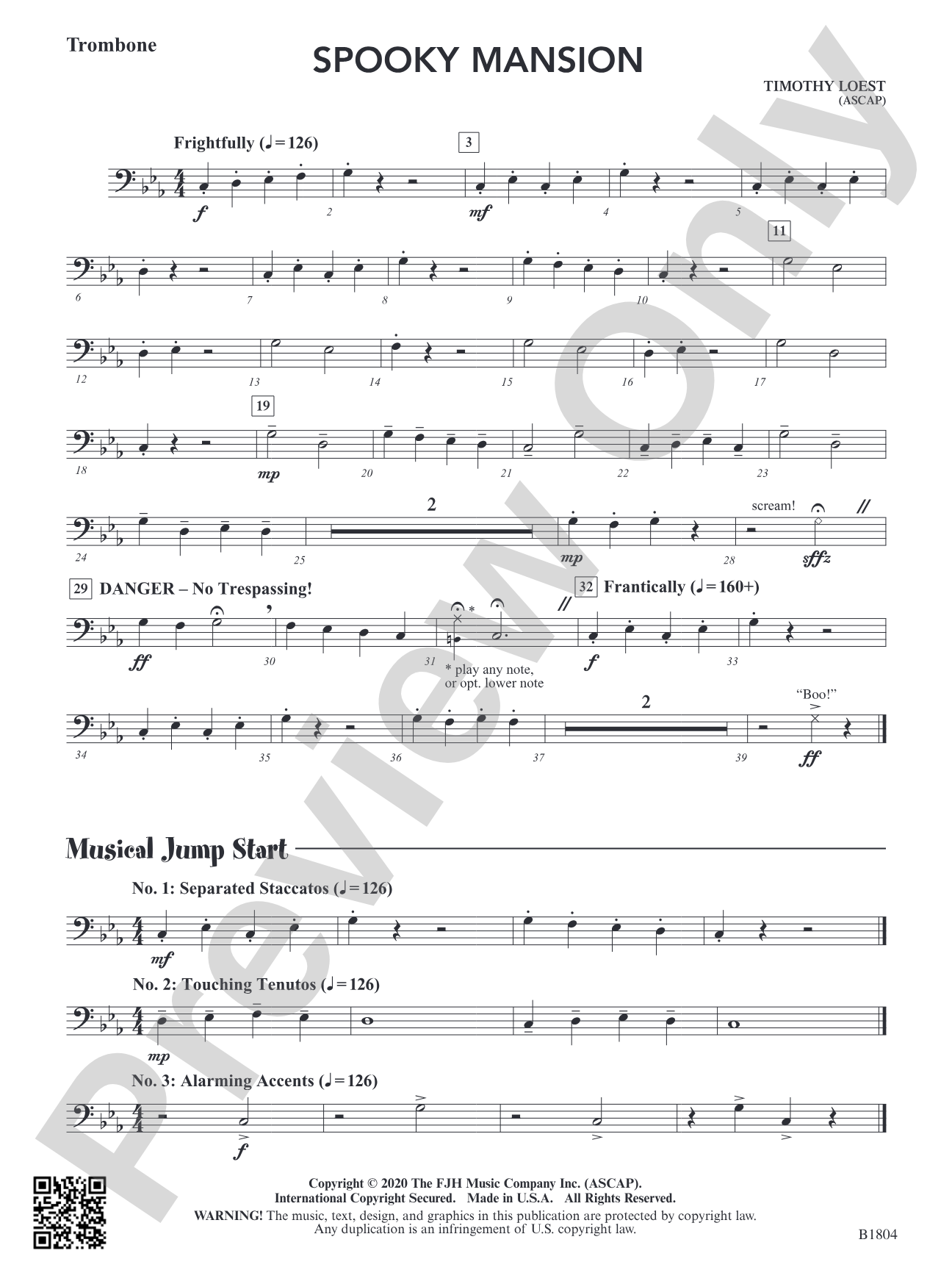 Spooky Mansion: Trombone