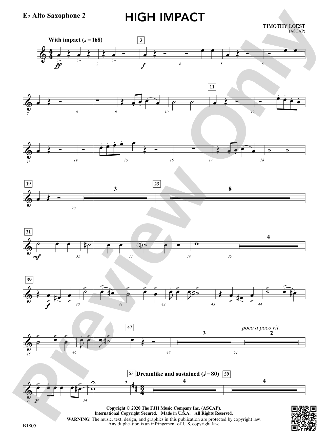 High Impact: E-flat Alto Saxophone 2
