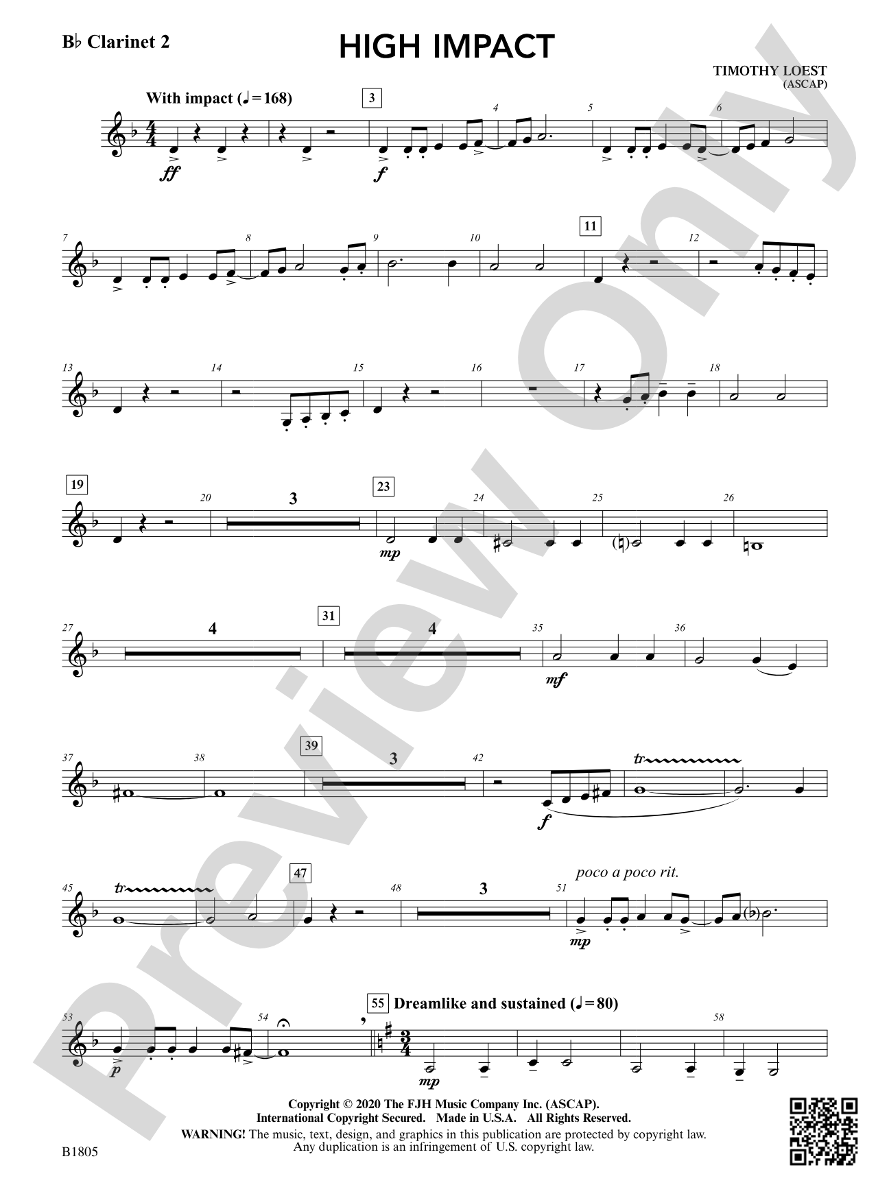 High Impact: B-flat Clarinet 2