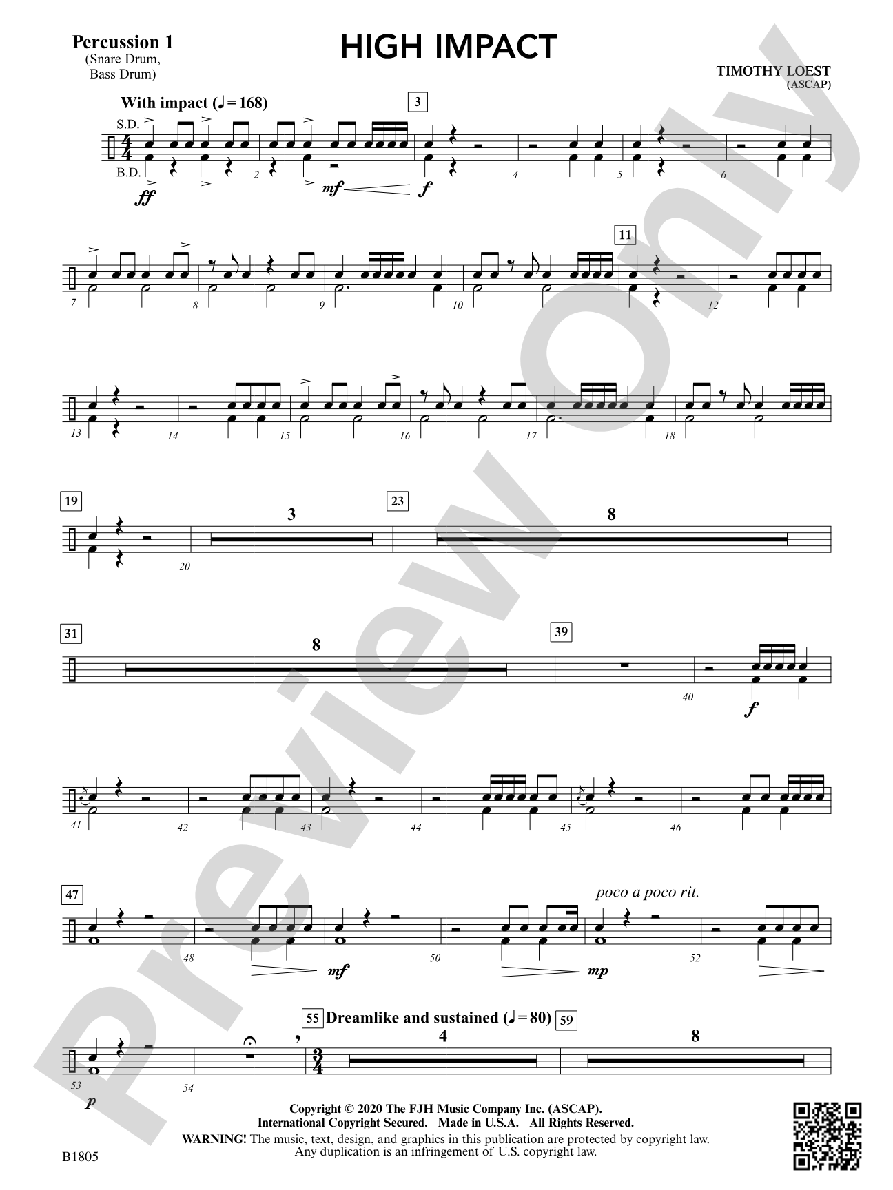 High Impact: Percussion 1