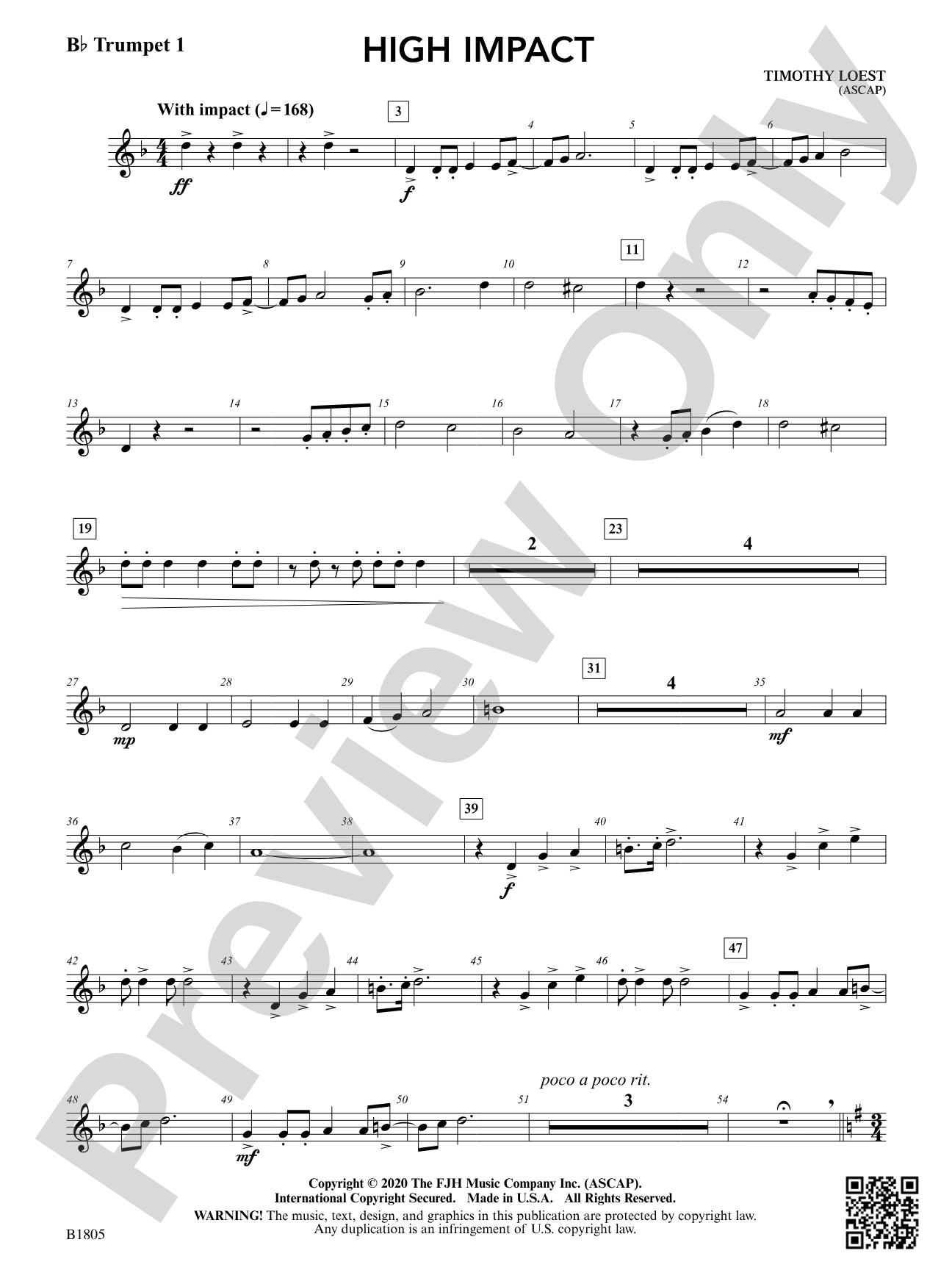 High Impact: B-flat Trumpet 1