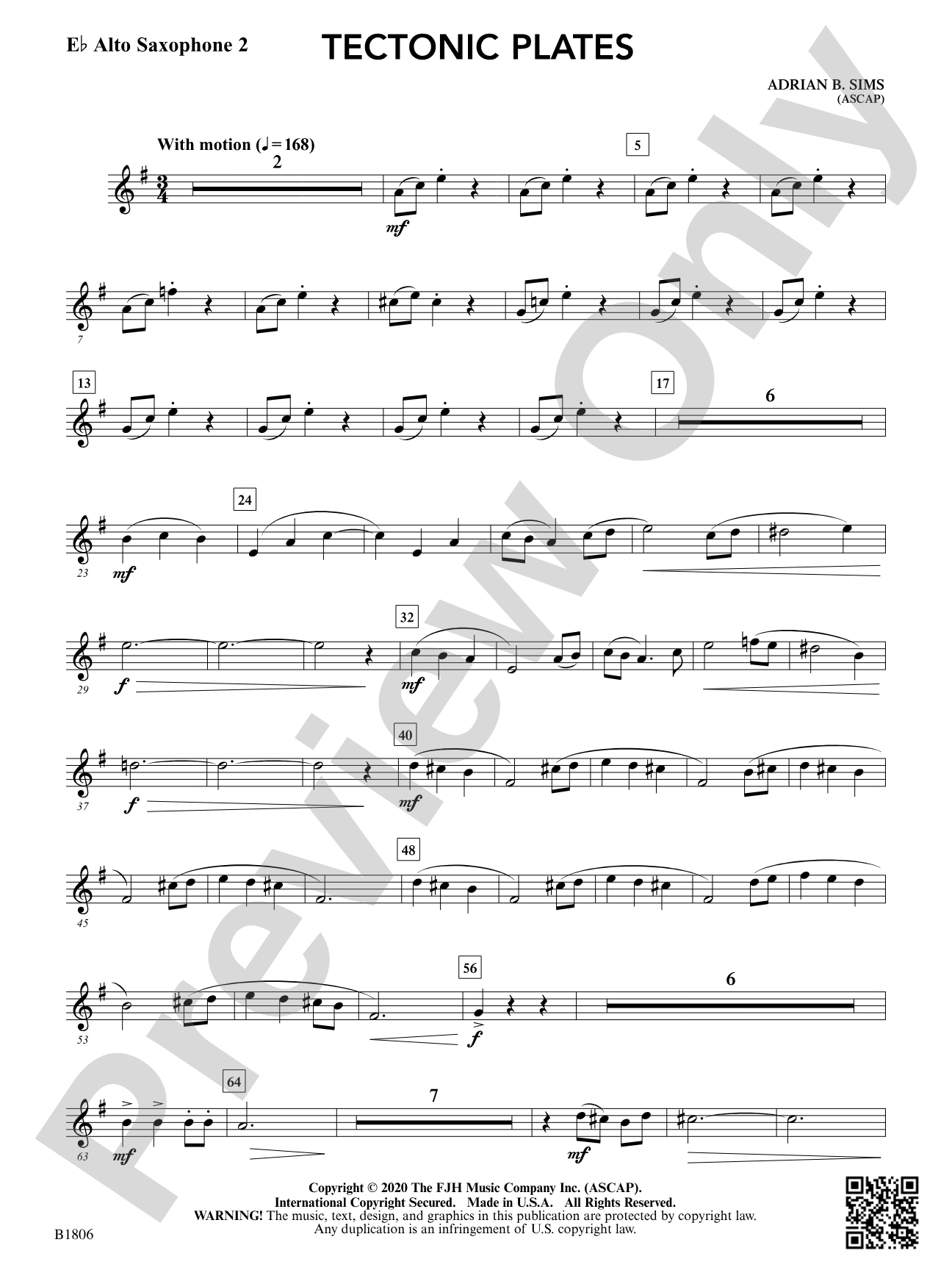Tectonic Plates: E-flat Alto Saxophone 2