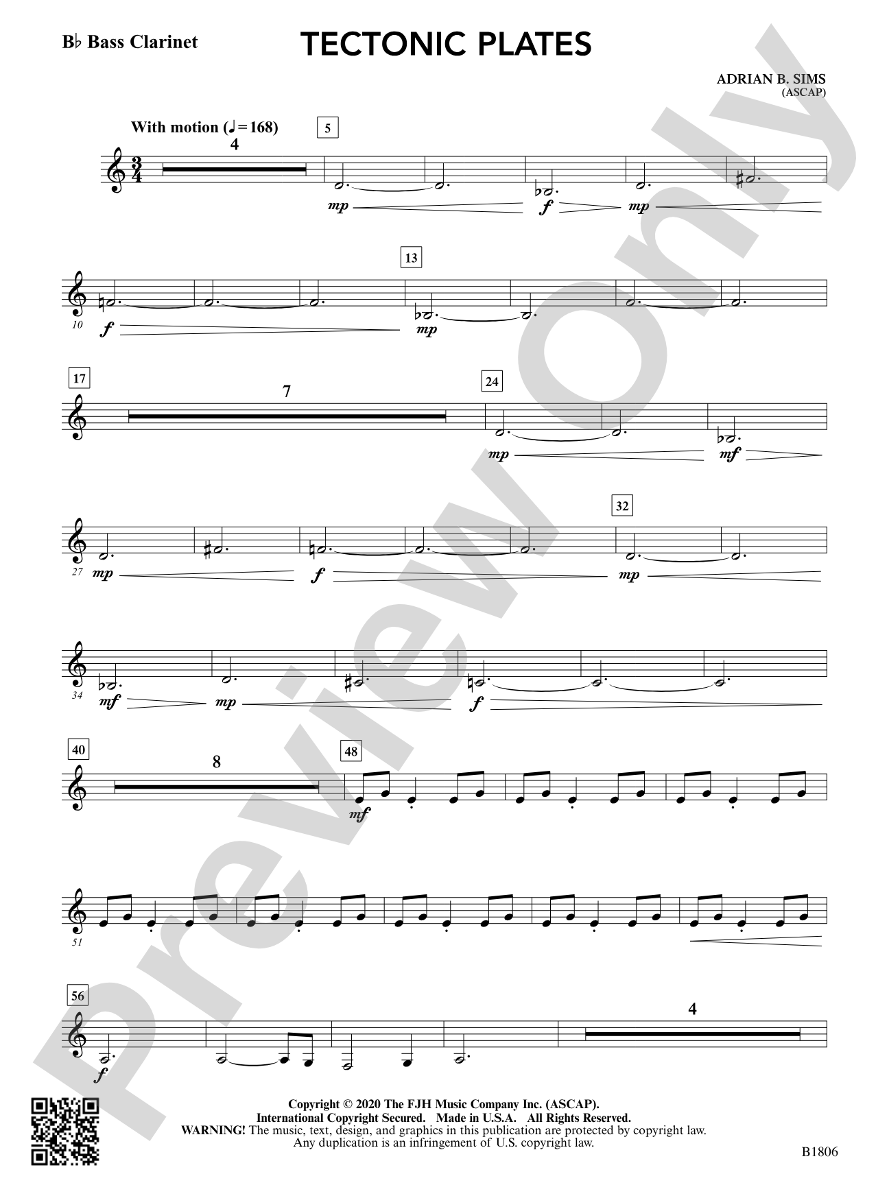 Tectonic Plates: B-flat Bass Clarinet
