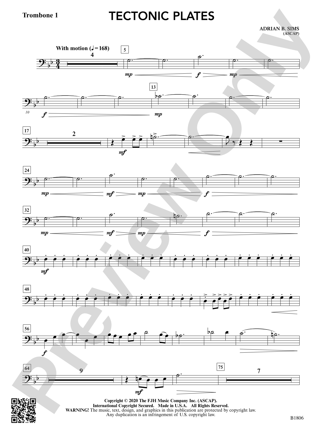 Tectonic Plates: Trombone 1