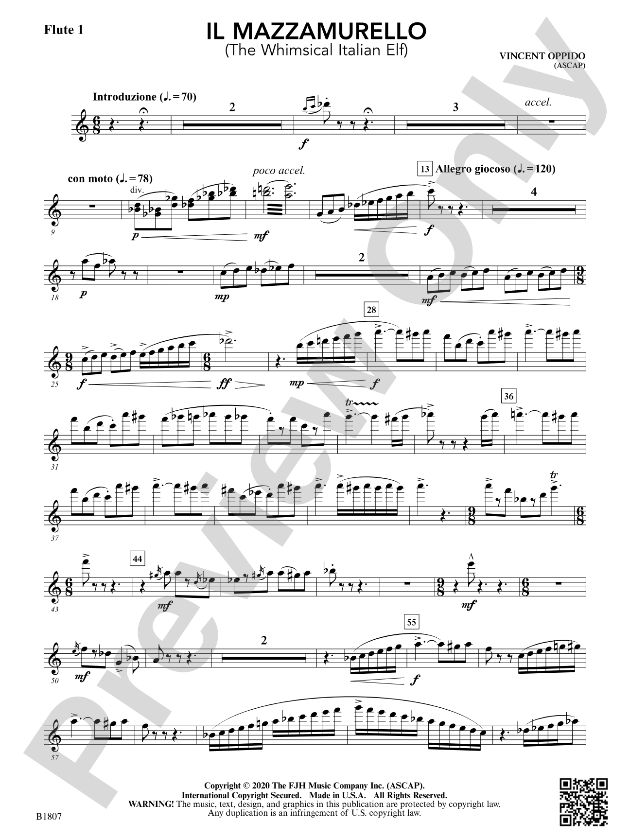 Il Mazzamurello (The Whimsical Italian Elf): Flute 1