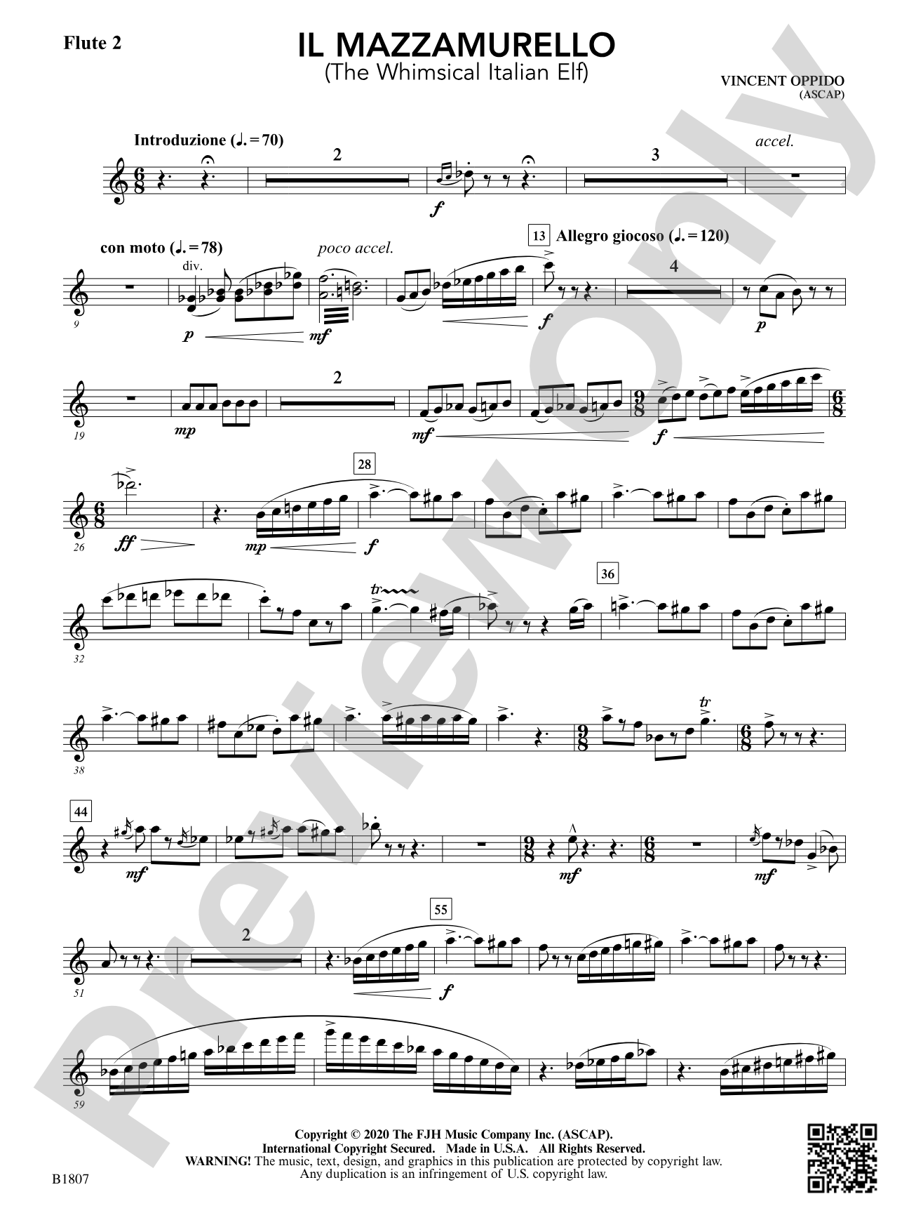 Il Mazzamurello (The Whimsical Italian Elf): Flute 2