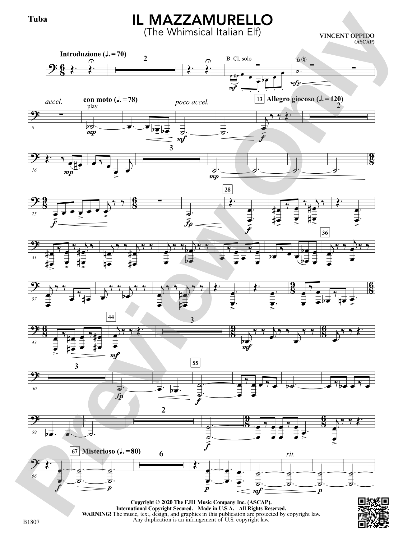 Il Mazzamurello (The Whimsical Italian Elf): Tuba