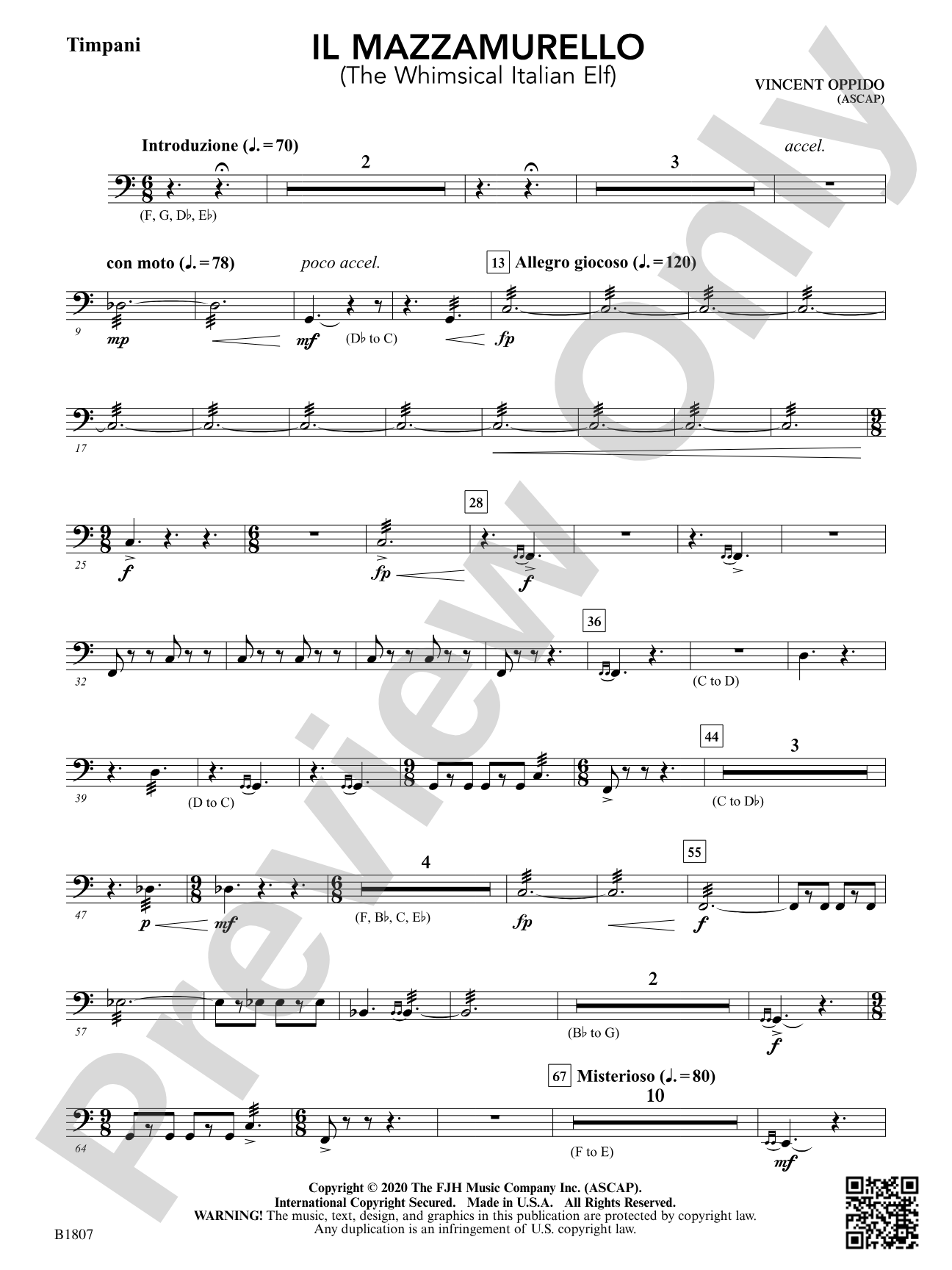 Il Mazzamurello (The Whimsical Italian Elf): Timpani